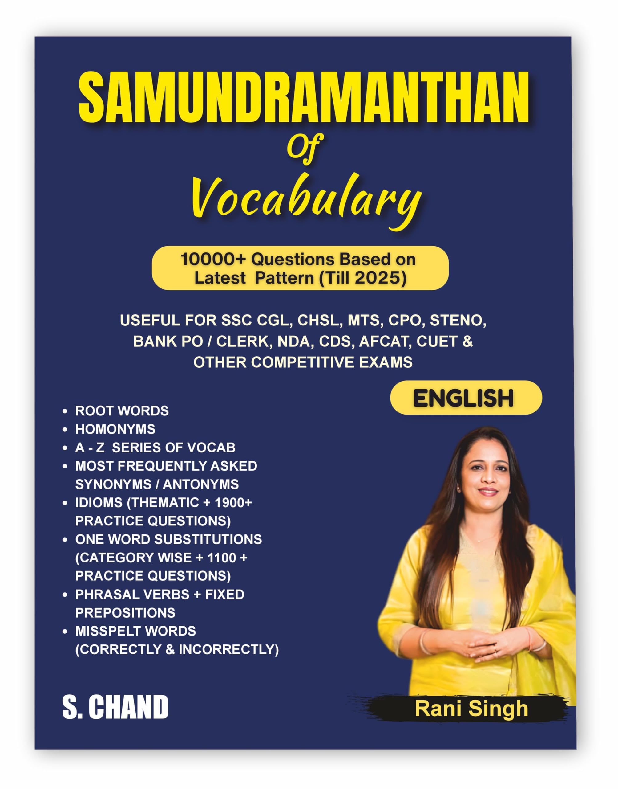 Samundramanthan of Vocabulary (Vocab) Book 2025  2026 for All Competitive Exams SSC CGL CHSL MTS CPO STENO, Banking Exam, Bank 
