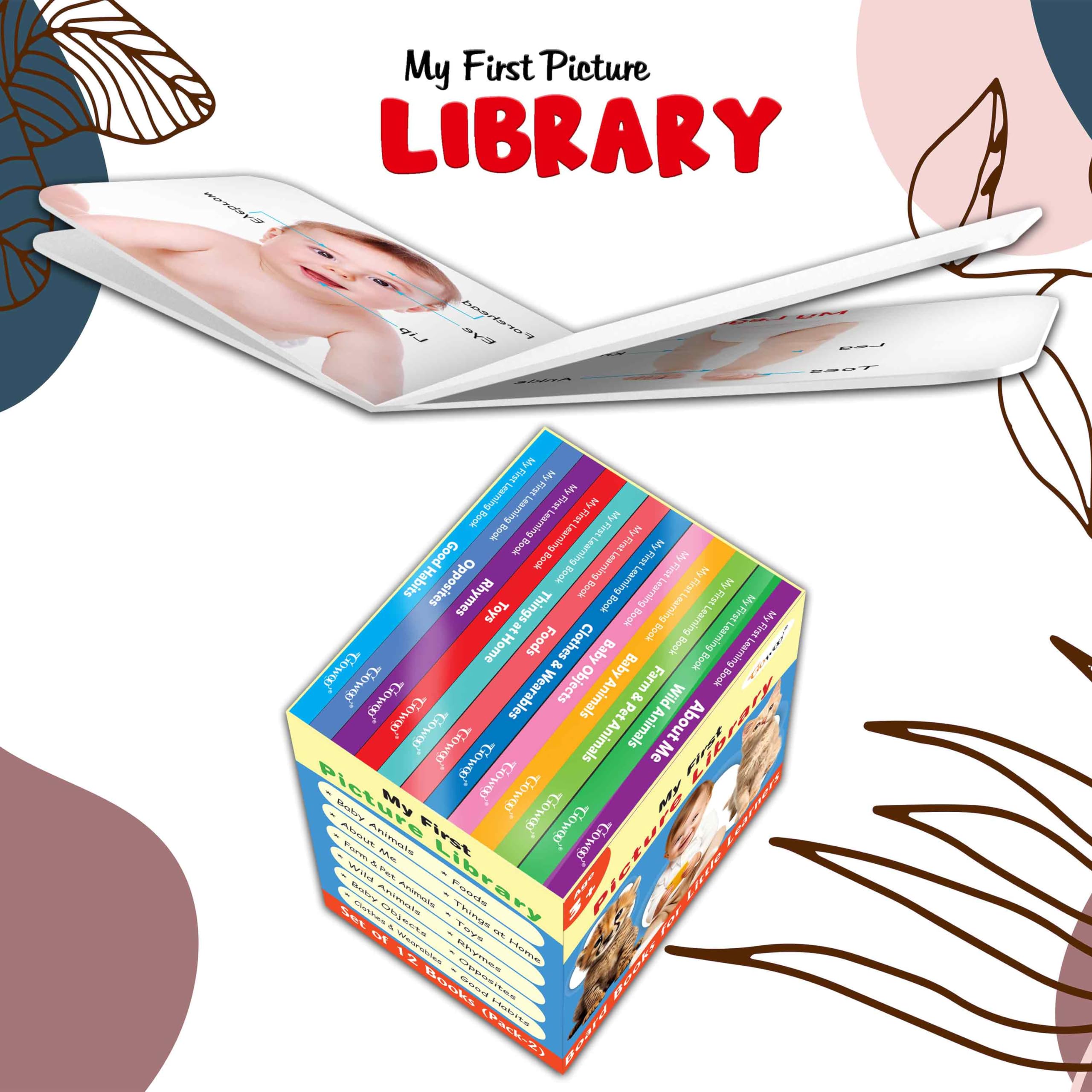 My First mini Learning Library Set for Kids (Blue Edition) : Collection of early learning board books, My first mini library, Pr