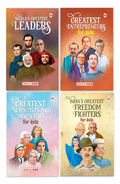 Biographies for Kids (Set of 4 Books)  Worlds Greatest Leaders  Entrepreneurs  Scientists and Inventors  Freedom Fighters 