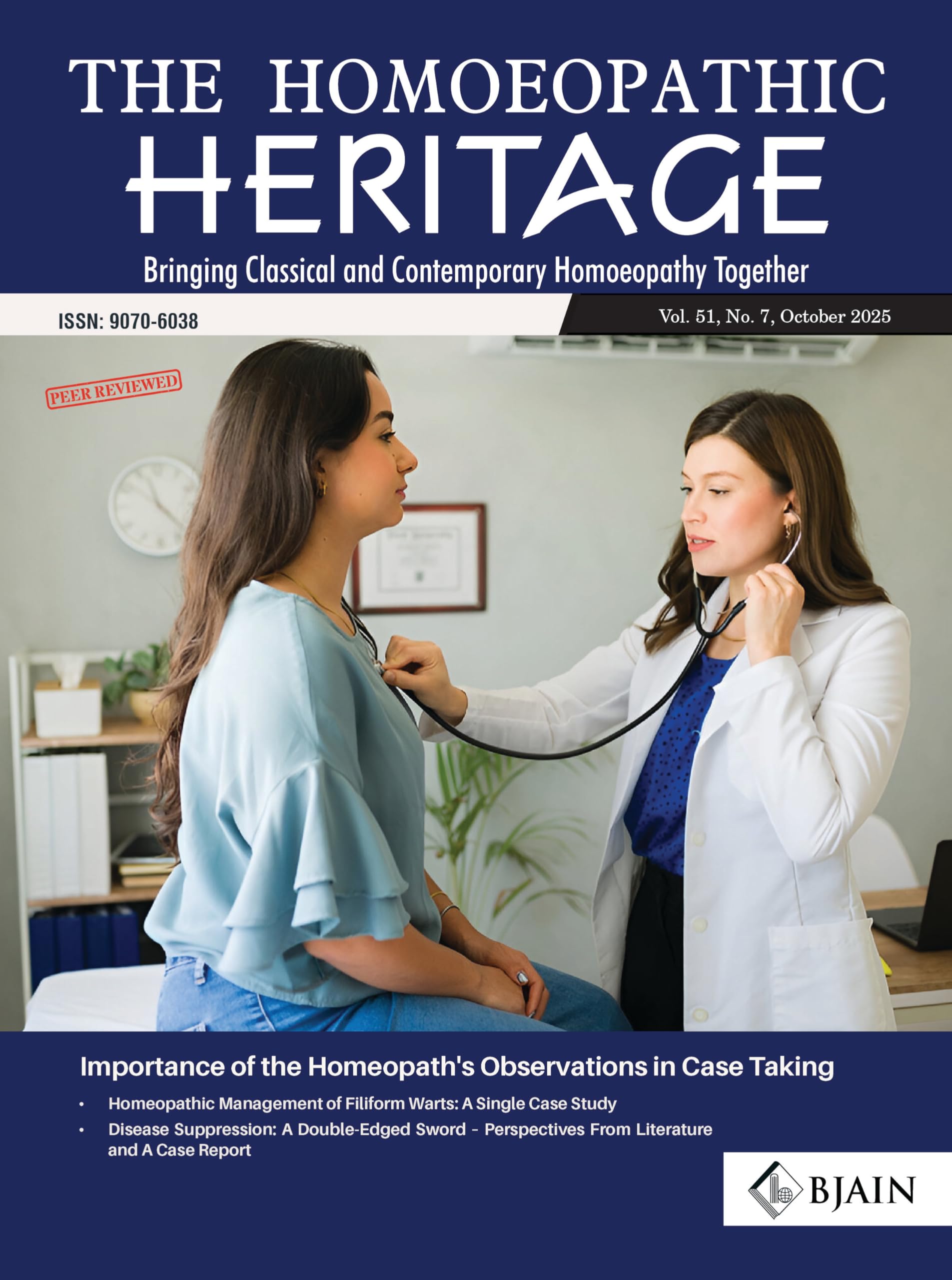 THE HOMOEOPATHIC HERITAGE  Bringing Classical and Contemporary Homoeopathy Together (October 2025)