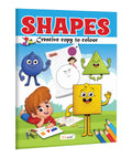 ShapesCreative Copy to Colour : Fun Learning and Activity Book for Children, Kids First Learning Activities, Early Learning Col