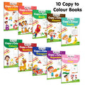Coloring book Set of 10 for children : Essential Coloring Book Of All In One Pack, Early kids learning Coloring books, Set Of 10