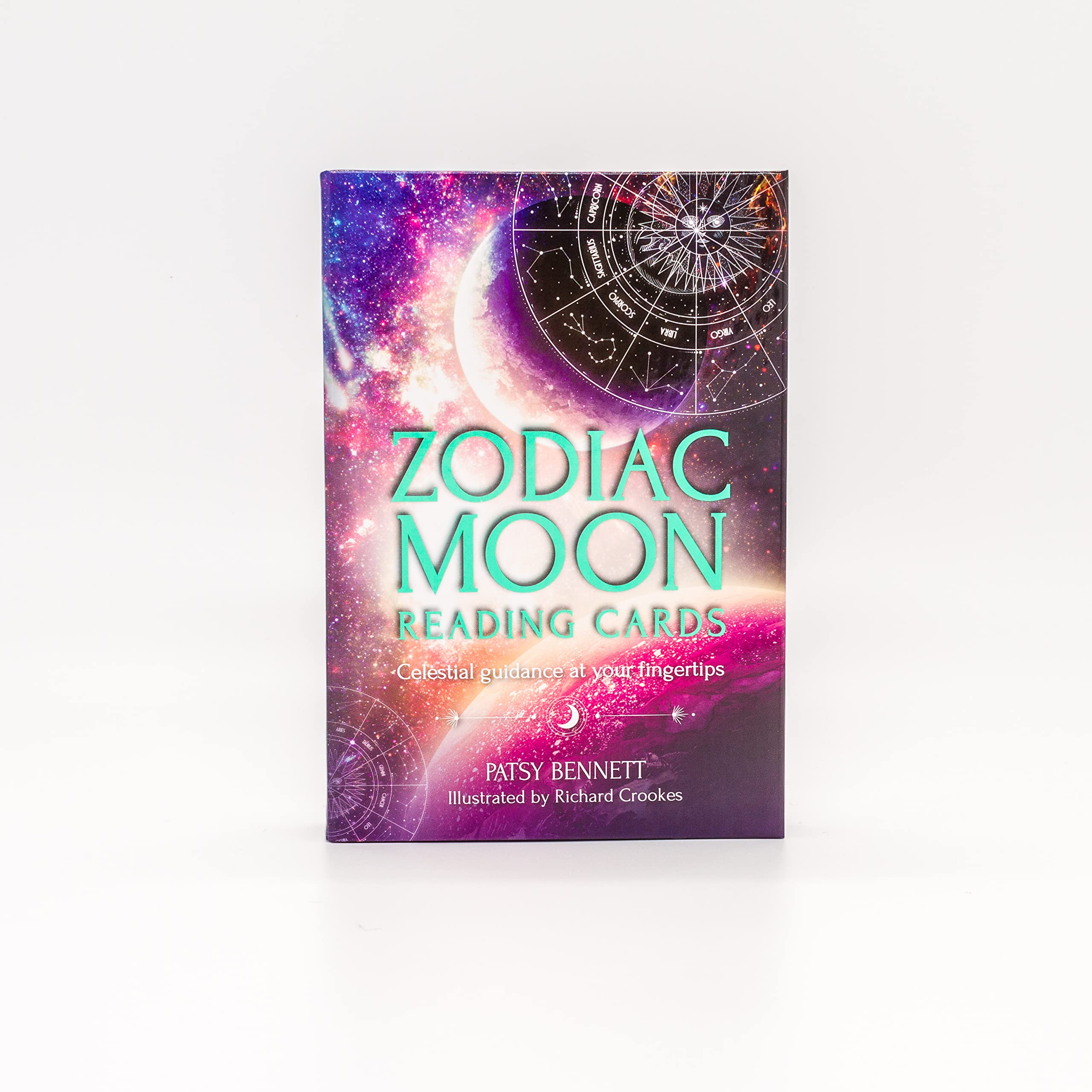 Zodiac Moon Reading Cards: Celestial guidance at your fingertips (36 FullColor Cards and 84Page Guidebook)