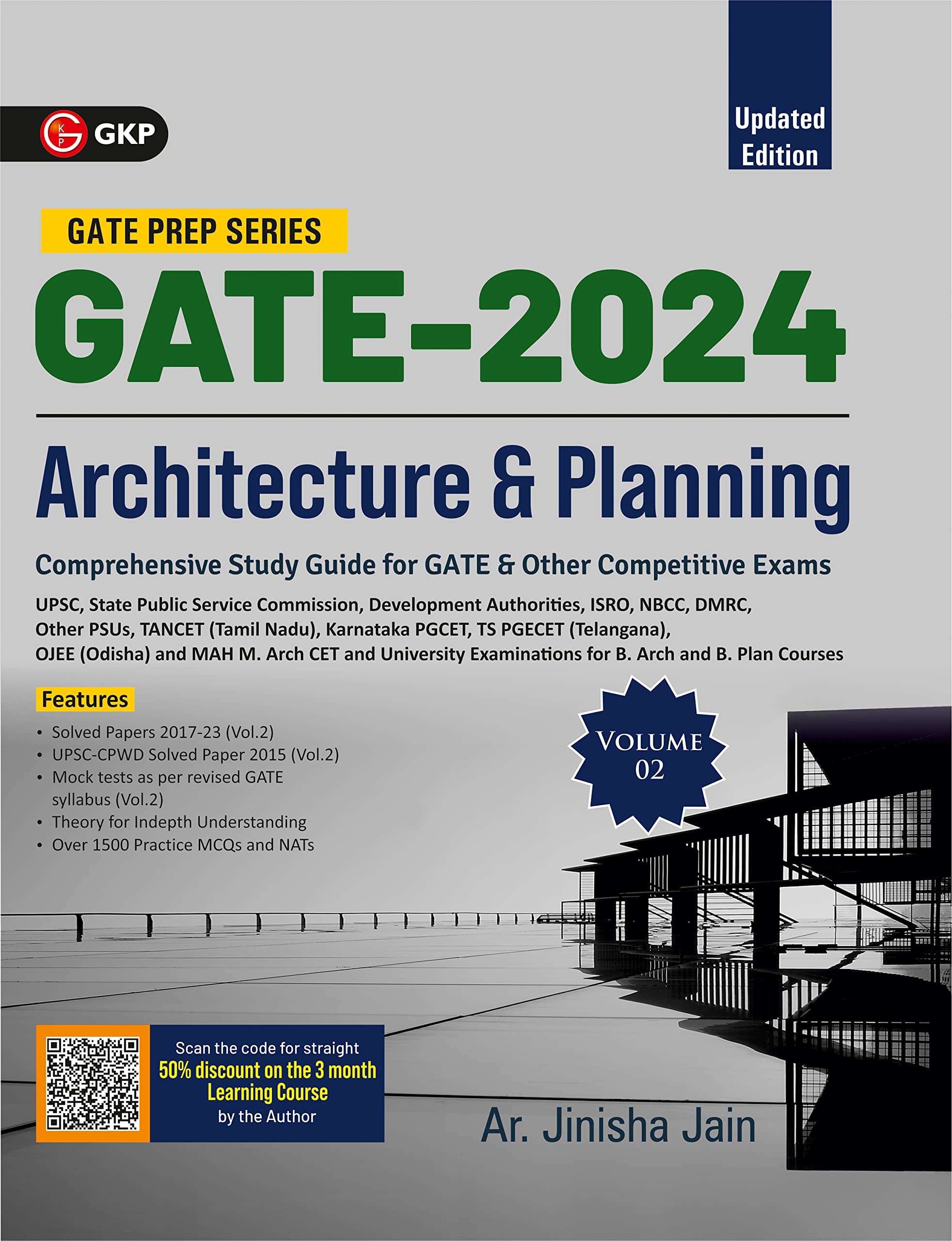 GATE 2024 : Architecture & Planning Vol 2  Guide by Ar. Jinisha Jain