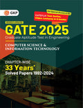 Gkp Gate 2025 : Computer Science And Information Technology  33 YearS Chapter Wise Solved Papers (19922024)