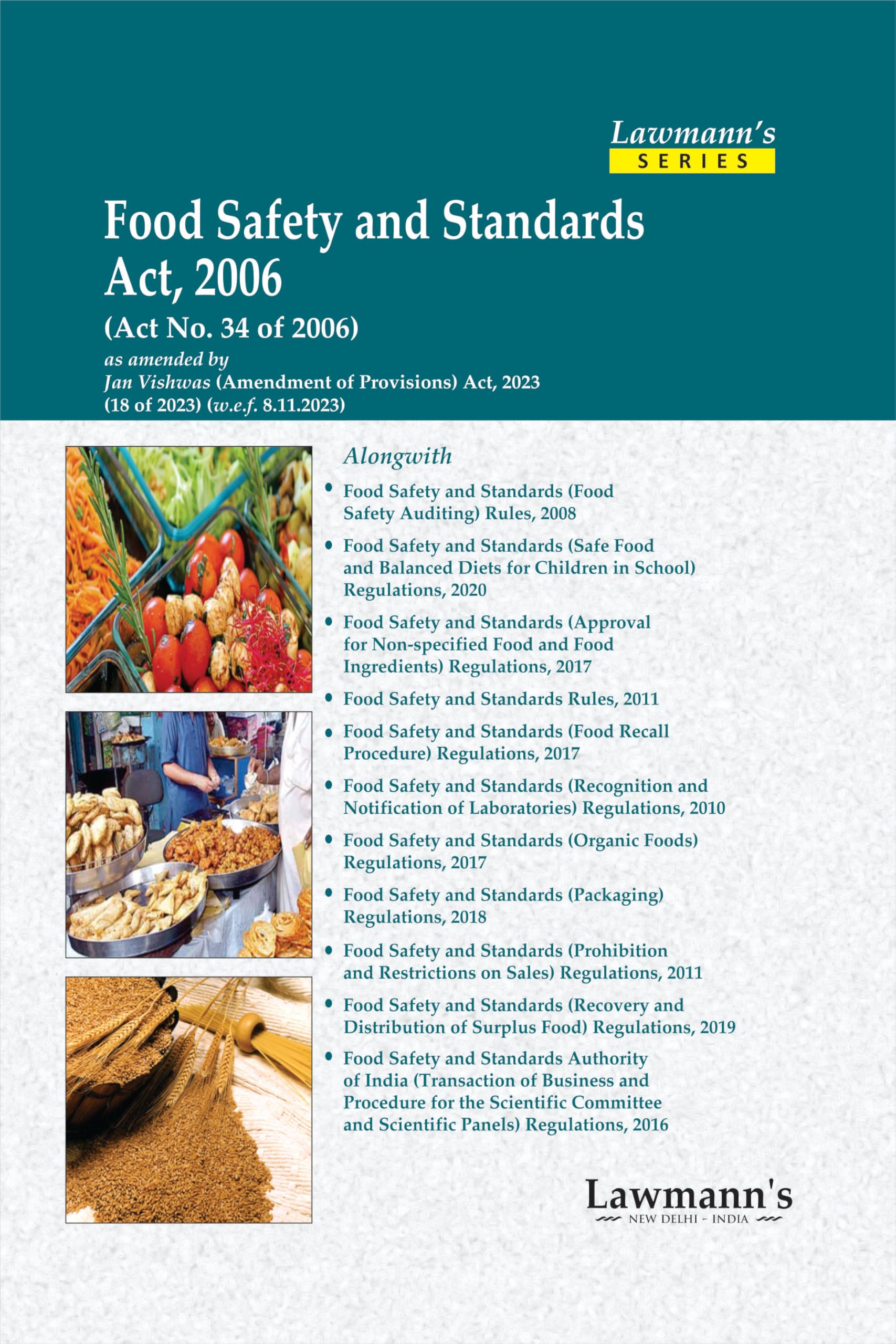 Lawmanns Food Safety and Standards Act, 2006 | Bare Act with Comments