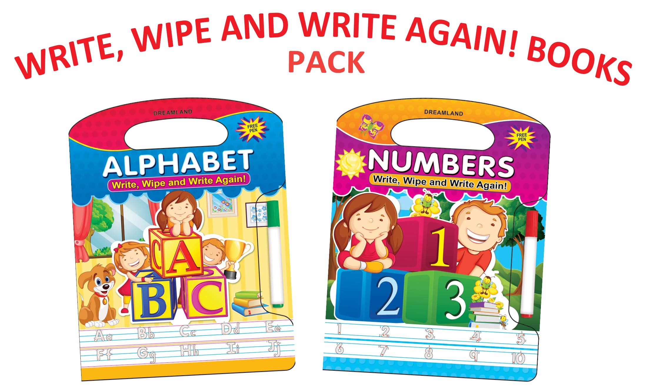 Write and Wipe Books Pack (English, Paperbac