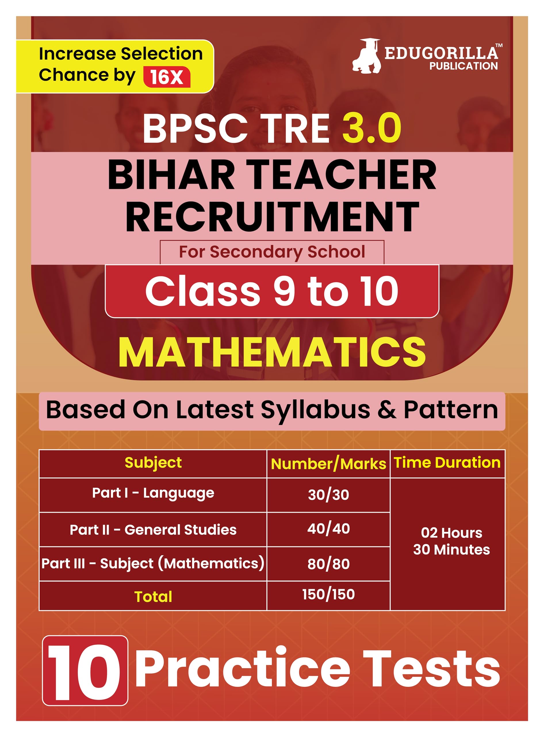 Bihar Secondary School Teacher Mathematics Book 2024 (English Edition) | Bpsc Tre 2.0 For Class 610 | 10 Practice Tests With Fr