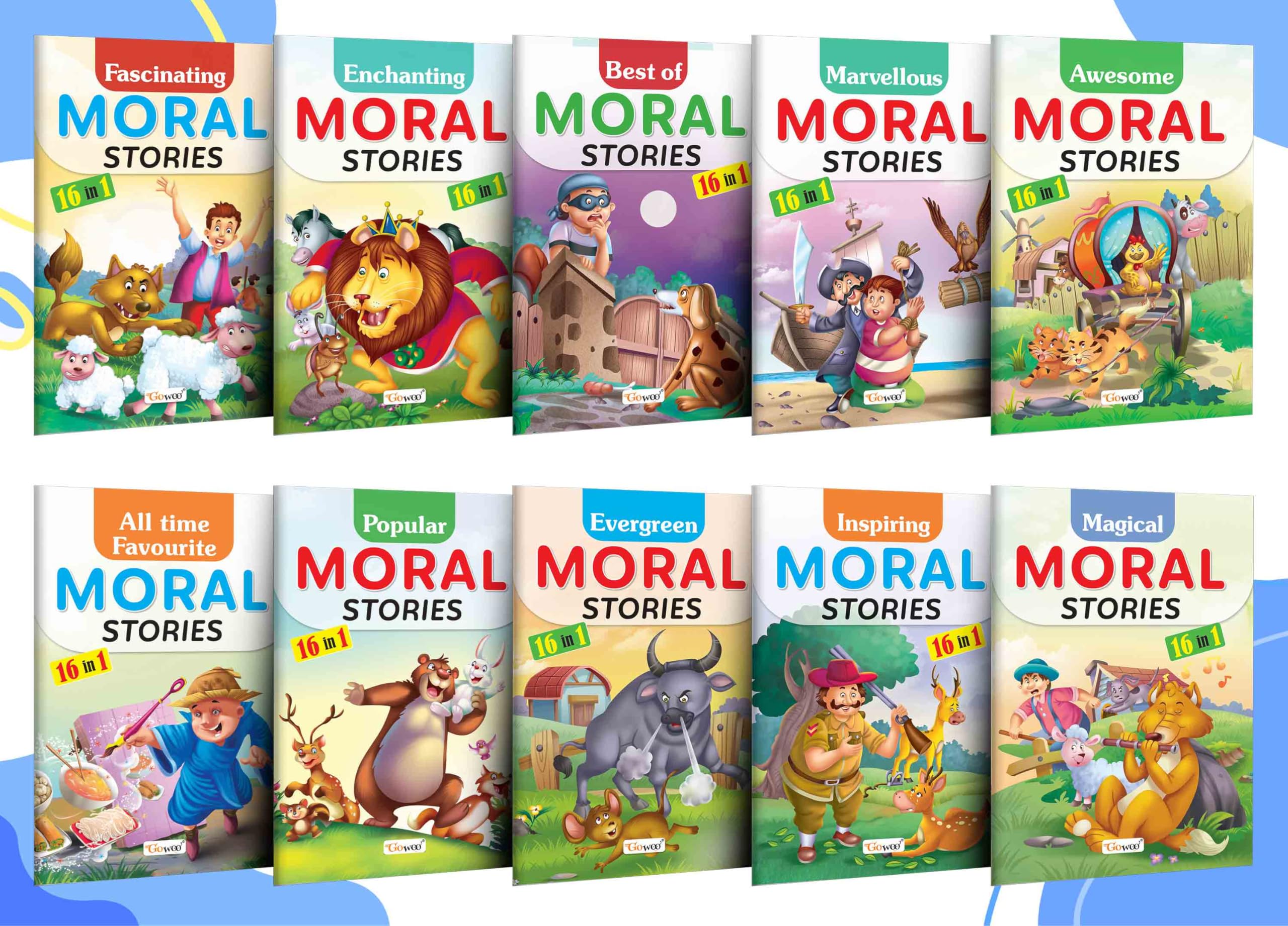 Gift Set For Kids story Picture Library Set : Early Learning Picture story Book Collection, Essential Story Book, Combo Of 10 St