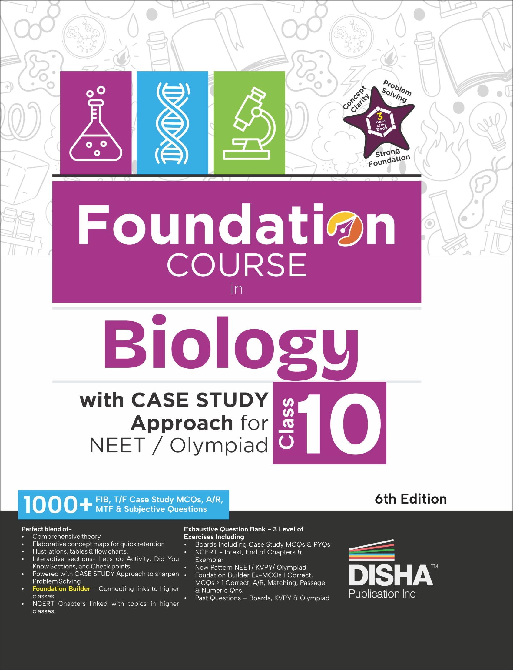 Disha Foundation Course In Biology Class 10 With Case Study Approach For Neet/ Olympiad  6Th Edition