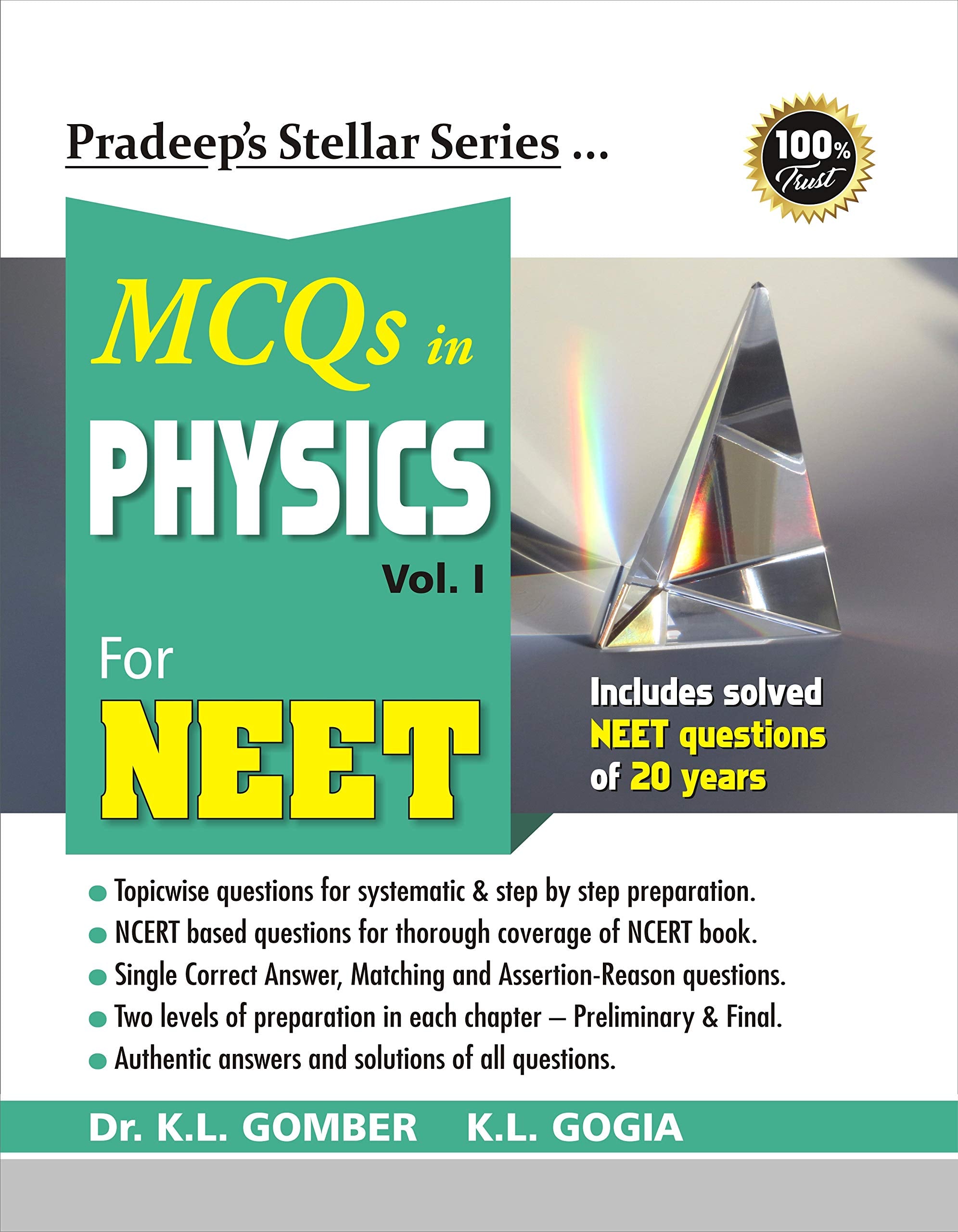 Pradeeps Stellar Series MCQs in Physics for NEET: Vol. 1, 2021