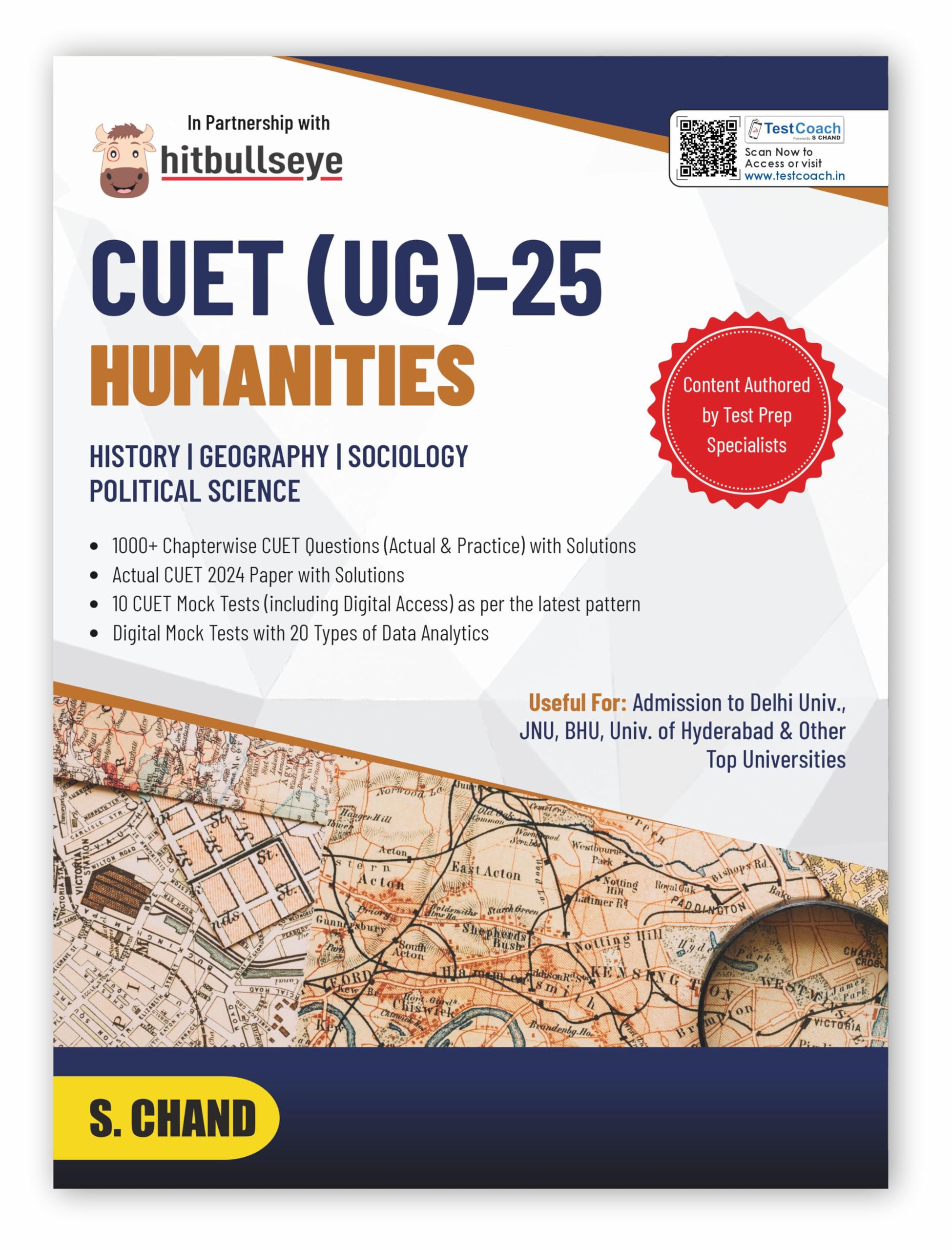 CUET (UG) Humanities Exam 2025 | Domain  History, Geography, Sociology & Political Science | 1000+ Chapterwise Questions PYQ an