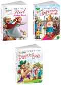 Sawan Set Of 3 Books, Kids Board Fairy Tales (The EmperorS New Clothes, Little Red Riding Hood, Puss In Boots)