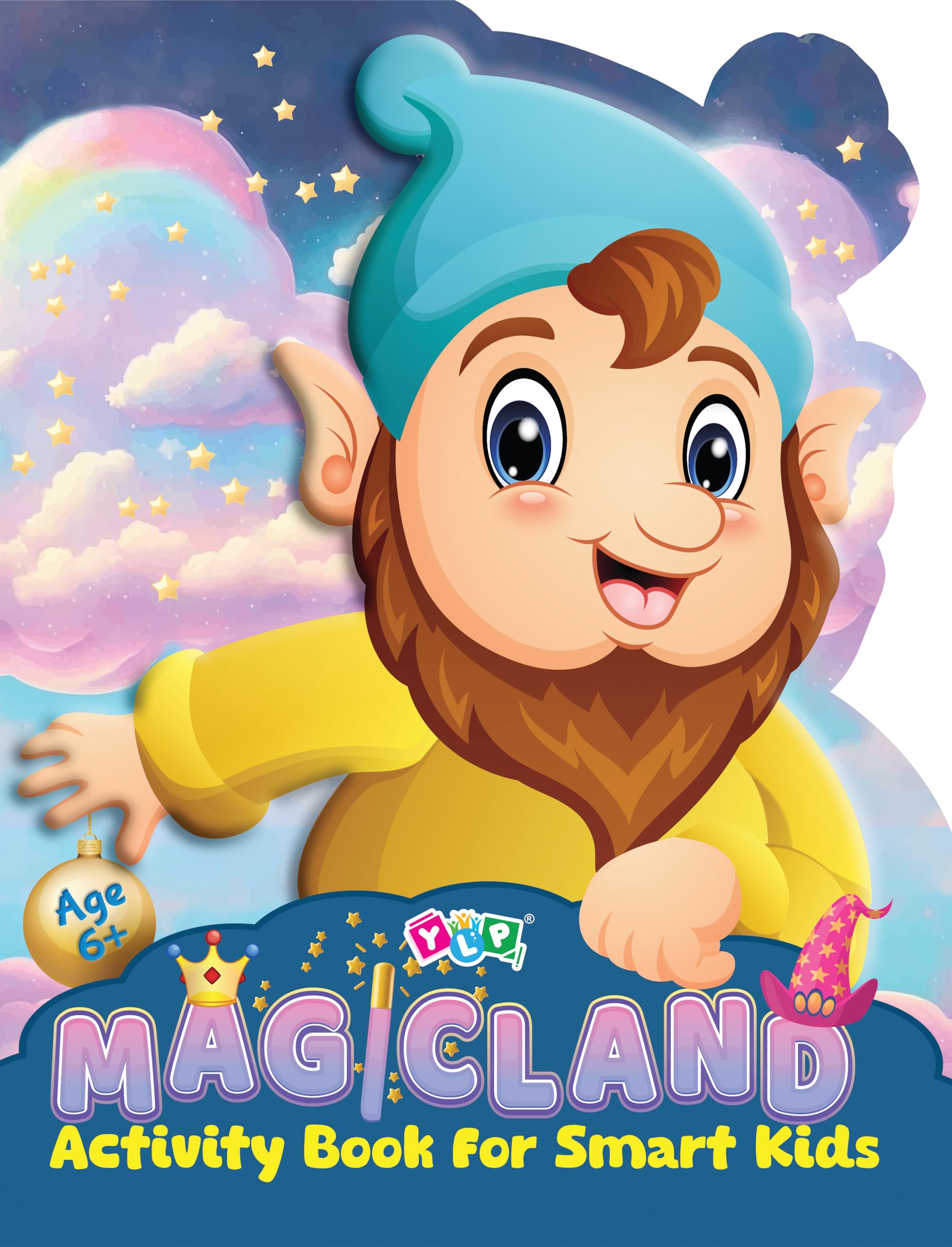 YLPYoung Learner Publications| Educational Magicland Activity Book for Age 6+ | Cute Shape | 48 Pages | Math, English, Brain Ga