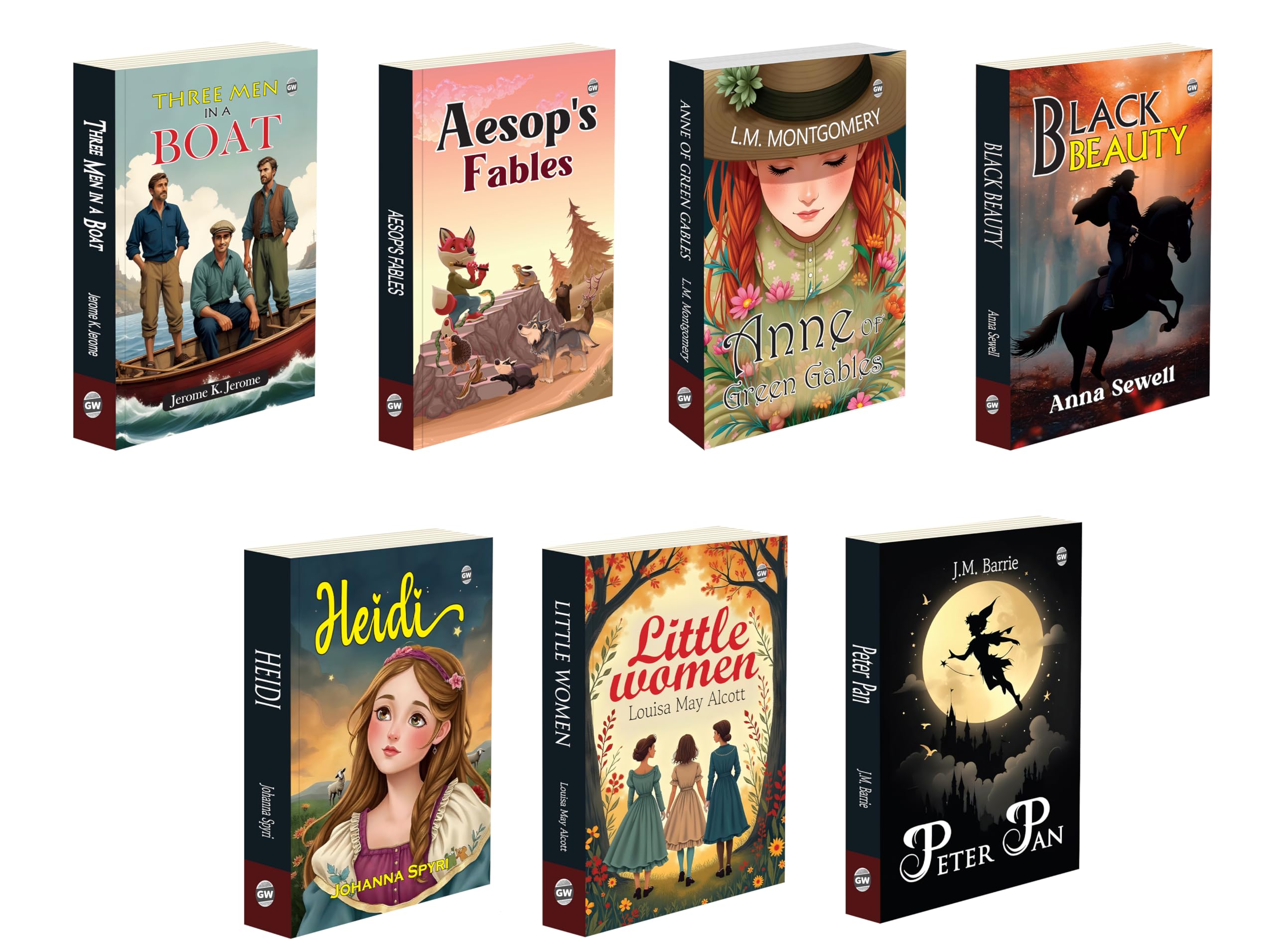Peter Pan, Black Beauty, Anne of Green Gables, Heidi, Little Women and more Novel (Paperback):Timeless Tales of Adventure, Frien