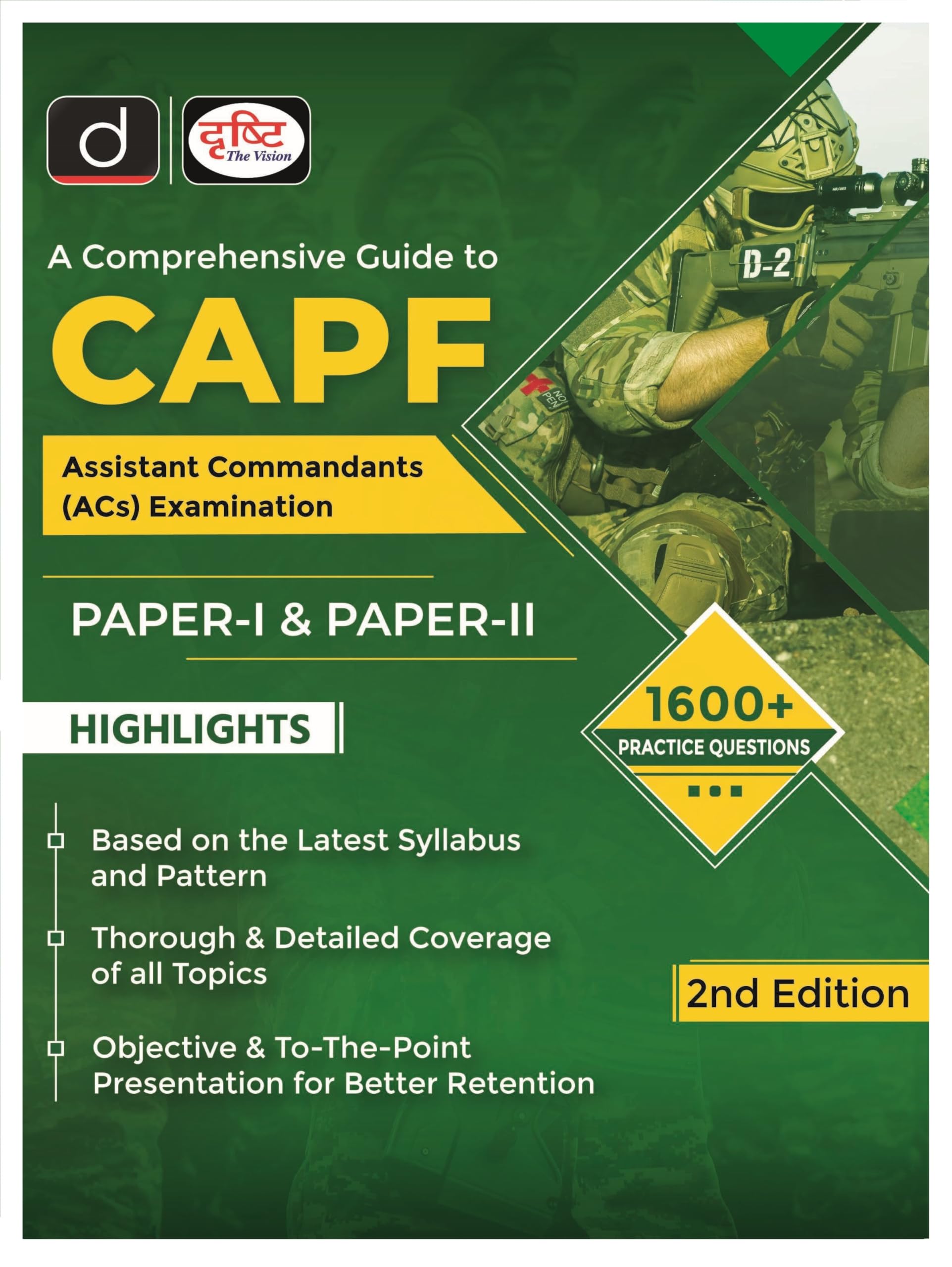 Drishti Capf (Acs) Examination (PaperI & PaperIi) | Armed Police Forces Exam Book