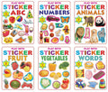 Play With Sticker  6Book Activity Pack For Kids Ages 35 | Abc, Numbers, Animals, Fruit, Vegetables & Words | Fun & Educationa