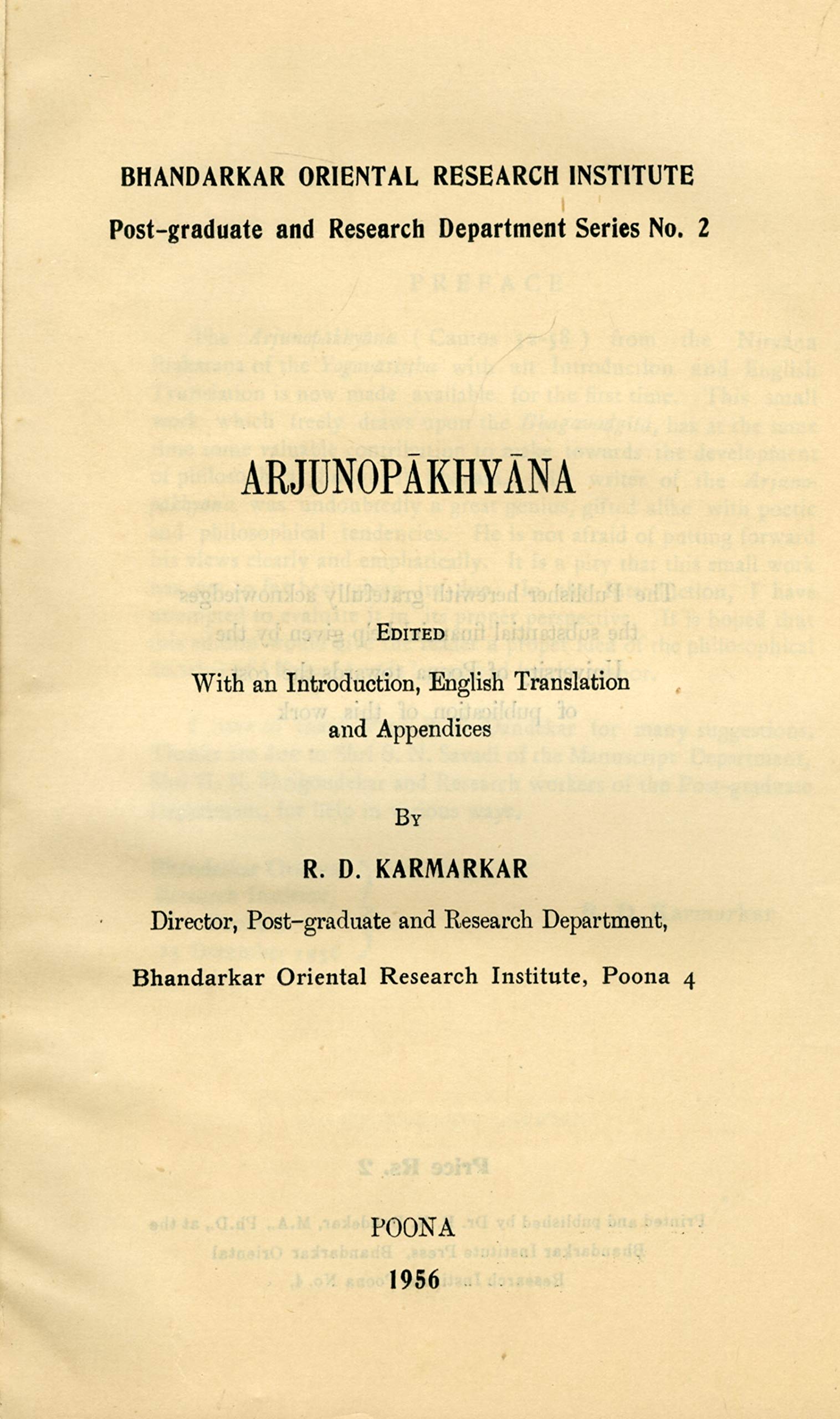 Arjunopakhyana