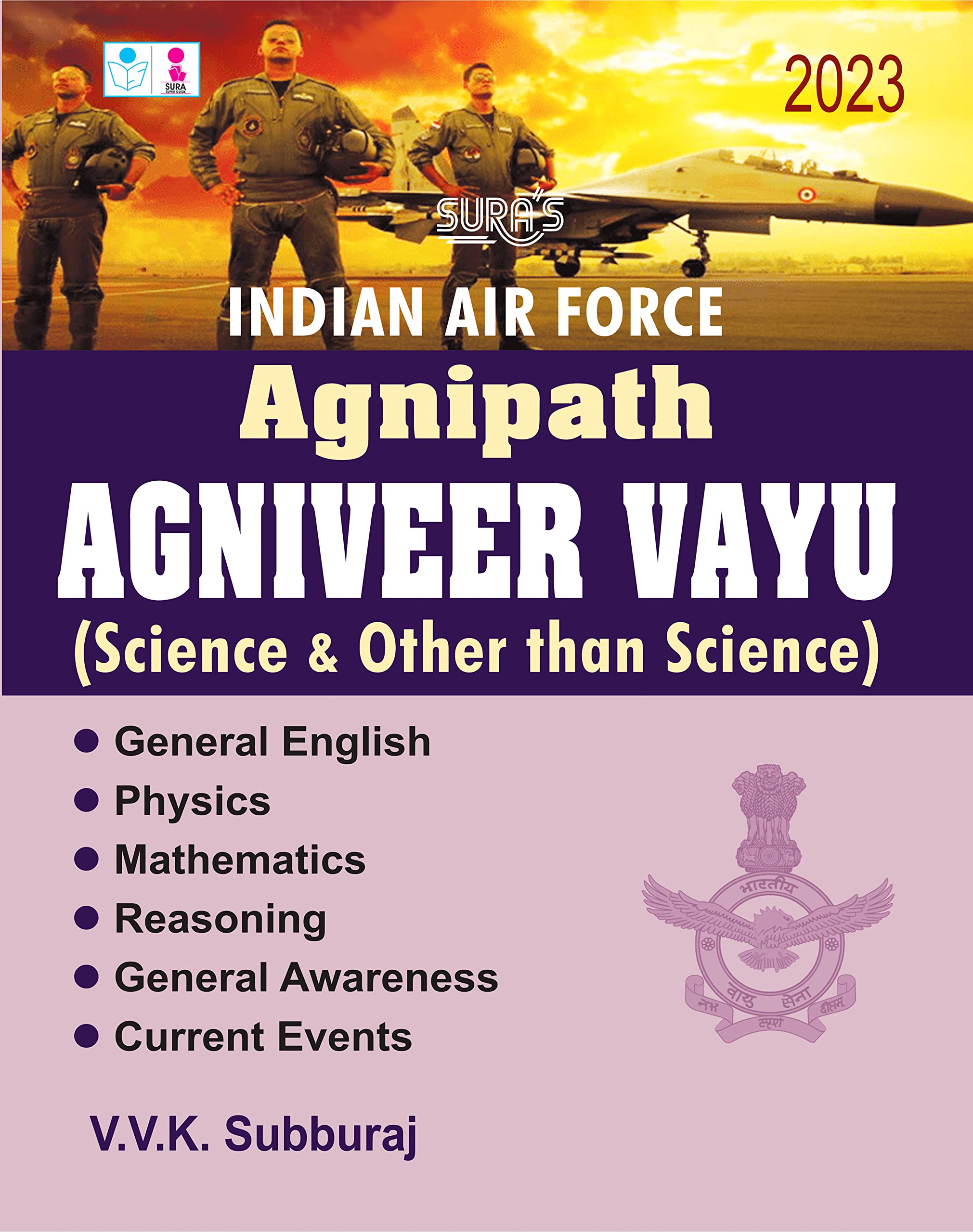 SURAS Indian Air Force Agnipath Agniveer Vayu Science and Other than Science Exam Book in English Medium  Latest Updated Editi