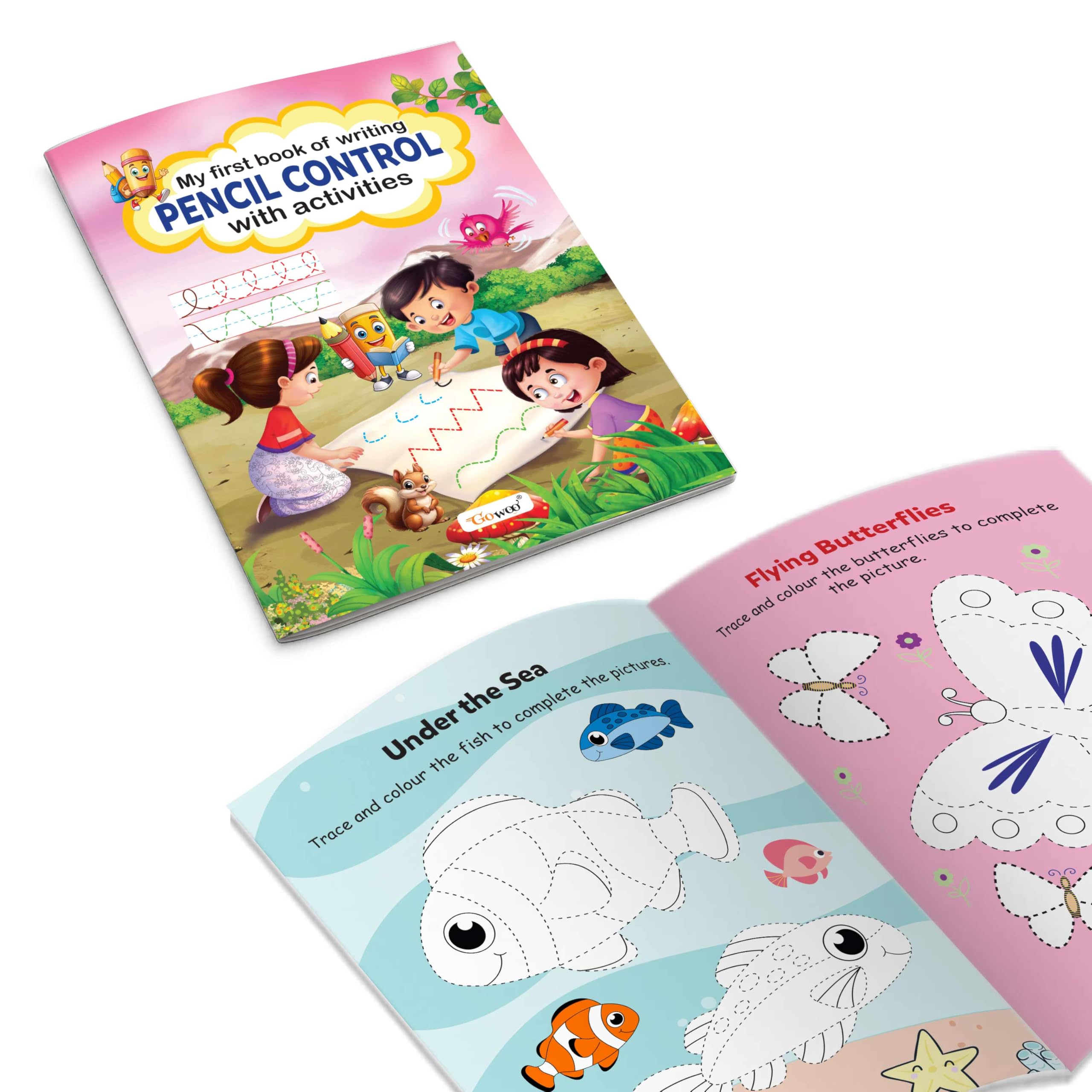 My First Book of Writing Pencil Control with activities : hand coordination writing book, prewriting worksheets for toddlers, tr