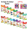 My First Copy to Colour  Alphabet, Animals, Birds, Cartoons and more with 12 WATER COLOUR SKETCH PEN and 10 COLOUR PENCILS : al