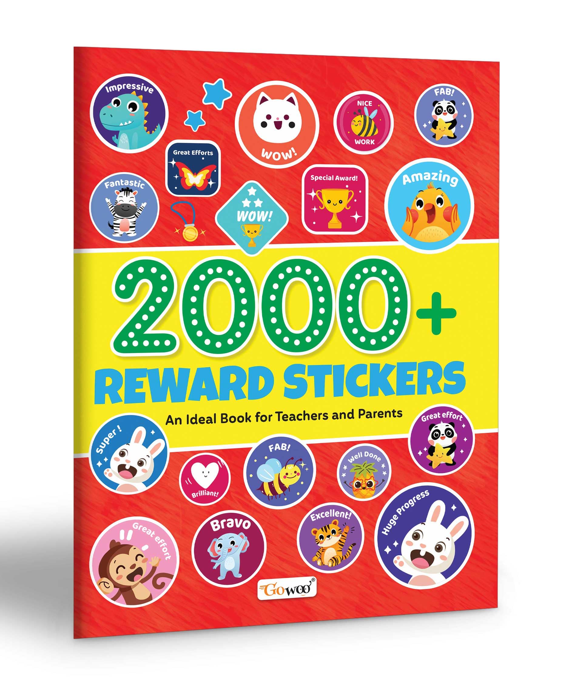 2000+ Reward Stickers: A Fun Sticker Book for Teachers and Parents  Encouraging and Celebrating Kids Achievements with Over 