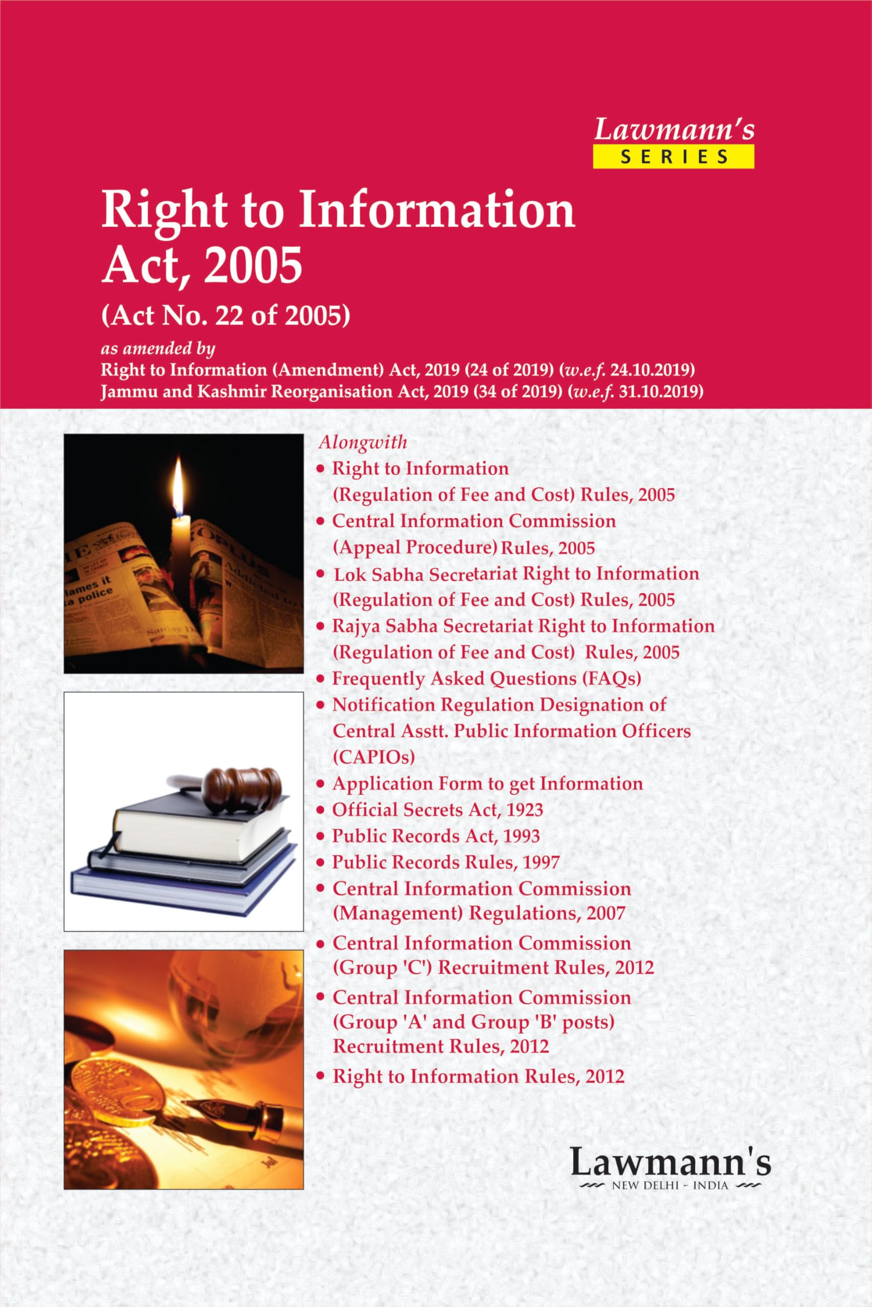 Lawmanns Right to Information Act, 2005 with RTI Rules and Regulations | Bare Act with Comments