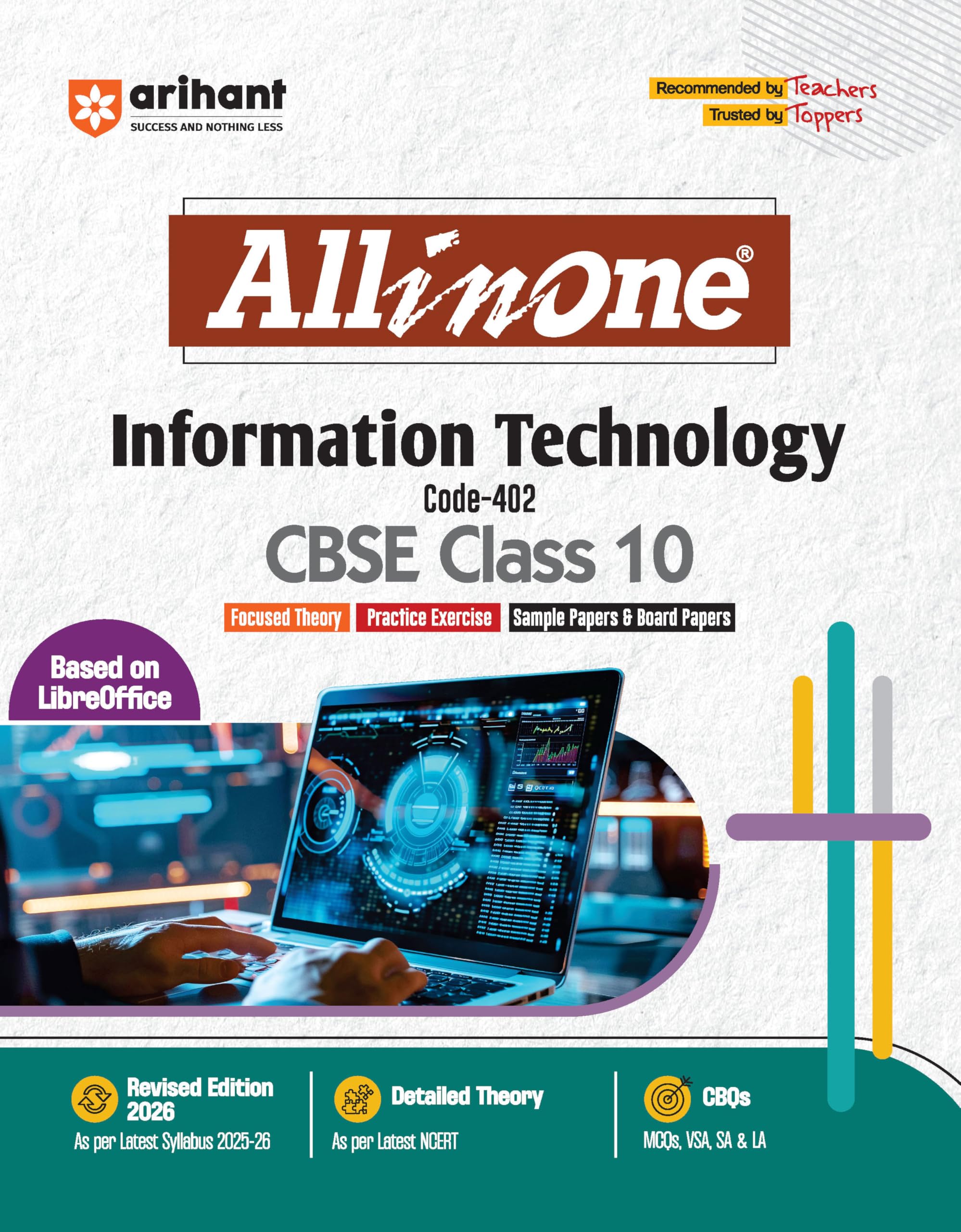 Arihant All In One Information Technology Class 10 For Cbse Exams 202526 | Revised Edition As Per Latest Syllabus | Cbqs, Focus