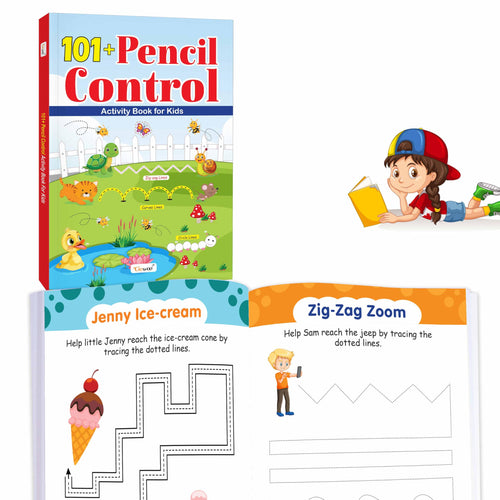 101+ Pencil Control Activity Book for Kids : Tracing Workbook for Preschoolers, Fun learning book for toddlers, educational book