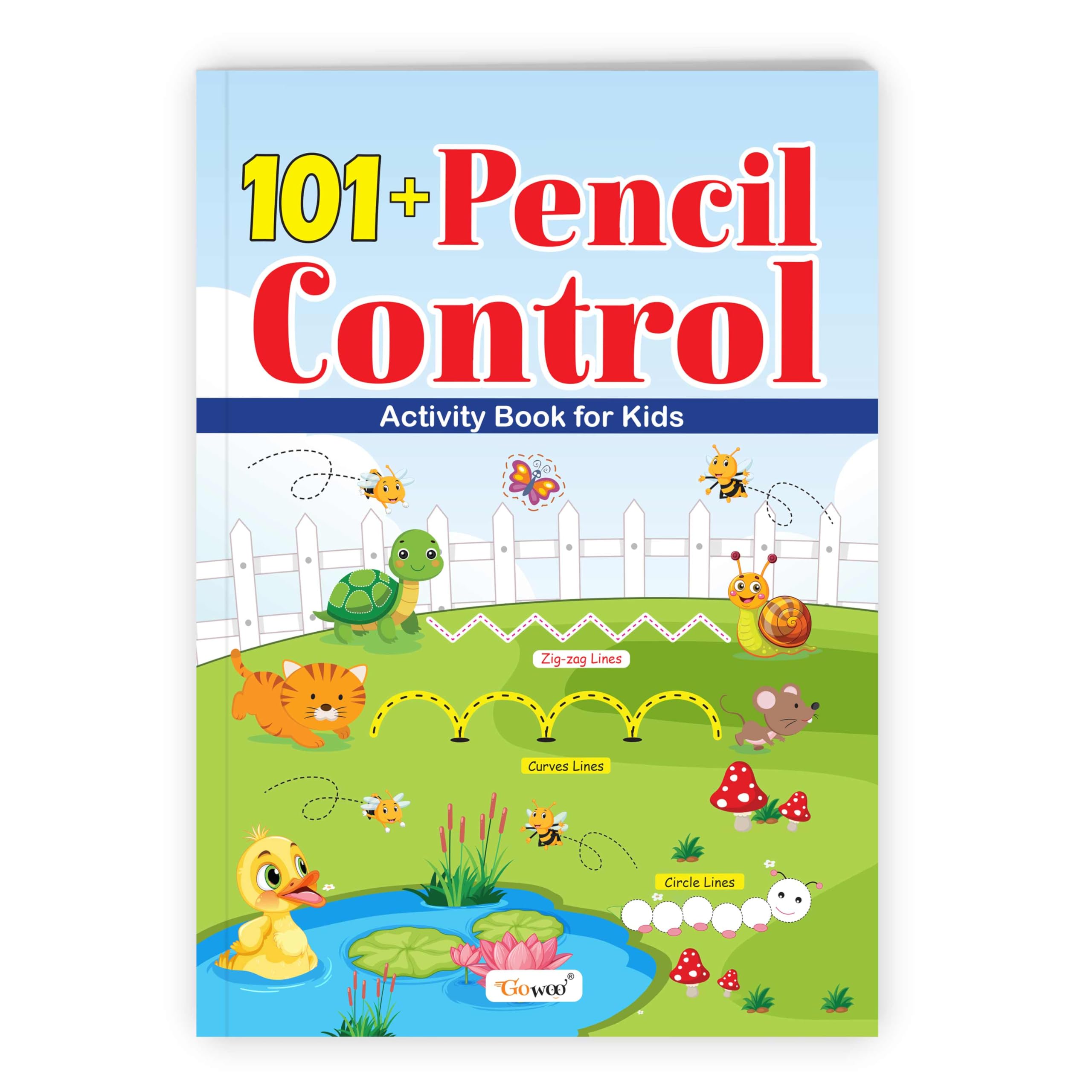 101+ Pencil Control Activity Book for Kids : Tracing Lines, Shapes and Patterns Workbook for Toddlers, Early Writing Fun, Presch