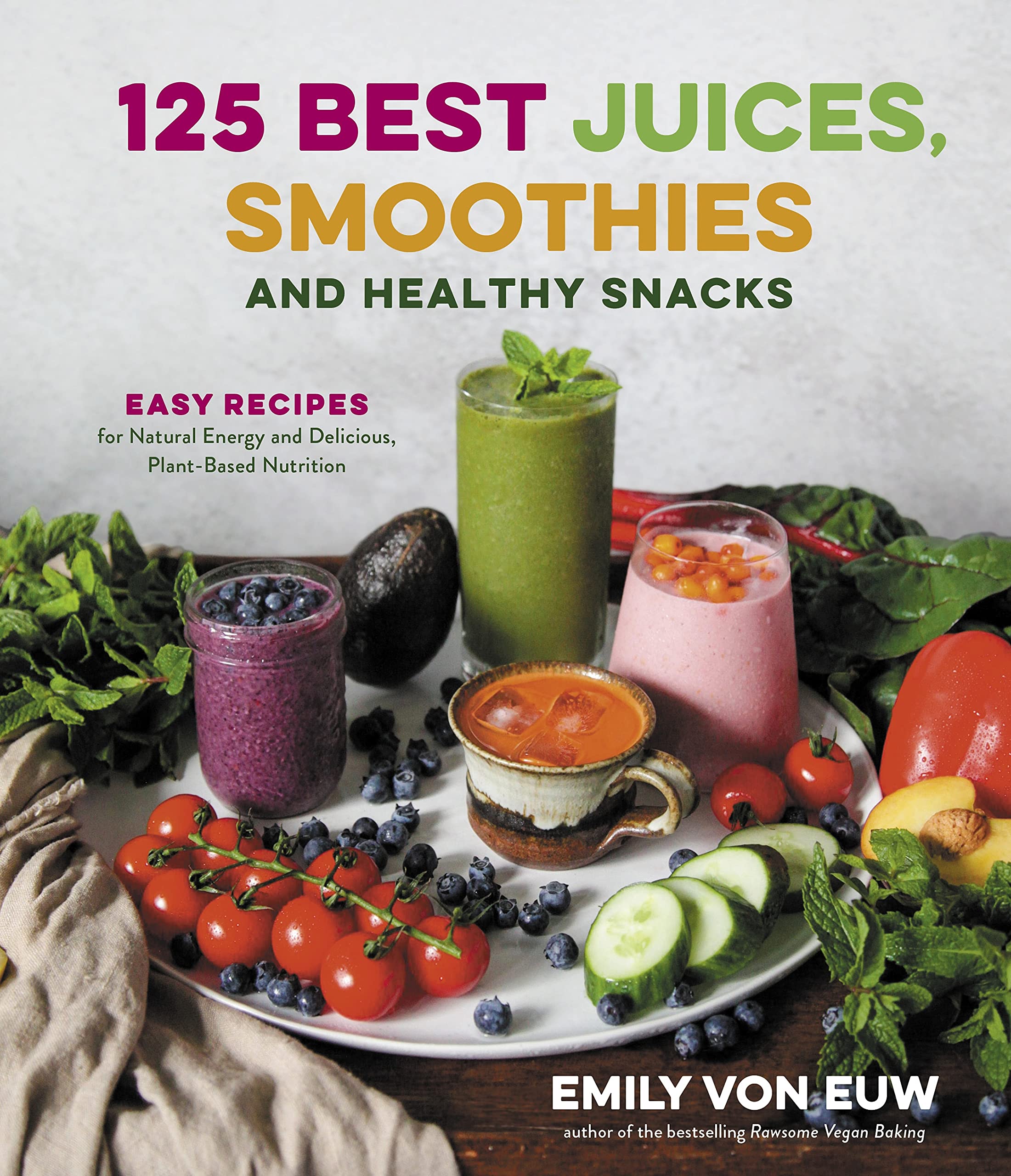 125 Best Juices, Smoothies and Healthy Snacks: Easy Recipes for Natural Energy and Delicious, PlantBased Nutrition: Homestyle K