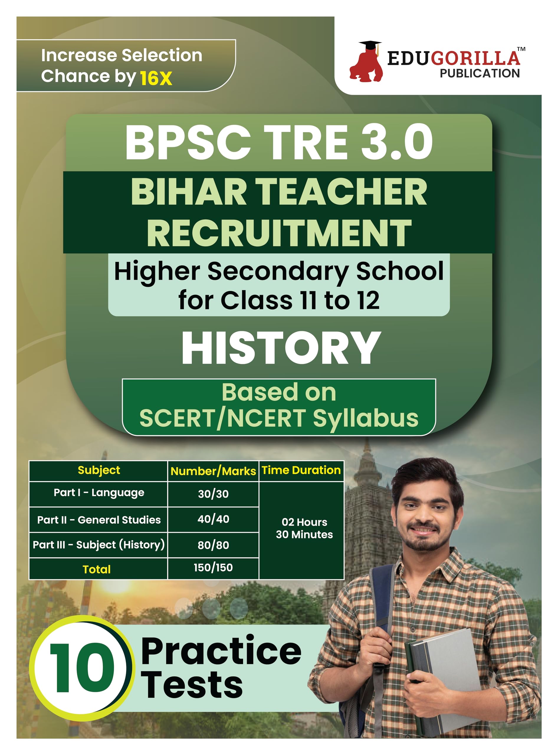 Bihar Higher Secondary School Teacher History Book 2024 (English Edition) | Bpsc Tre 2.0 For Class 1112 | 10 Practice Tests Wit