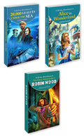 3 All time great classics (20,000 Leagues Under the Sea, Alice in wonderland, Robin Hood)