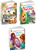 Sawan Set Of 3 Books, Kids Board Fairy Tales (The Jungle Book, The Big Pancake, Beauty And The Beast)