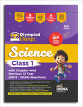 Old Edition  Disha Olympiad Champs Science Class 1 With ChapterWise Previous 12 Year (2013  2024) Questions 5Th Edition | Com