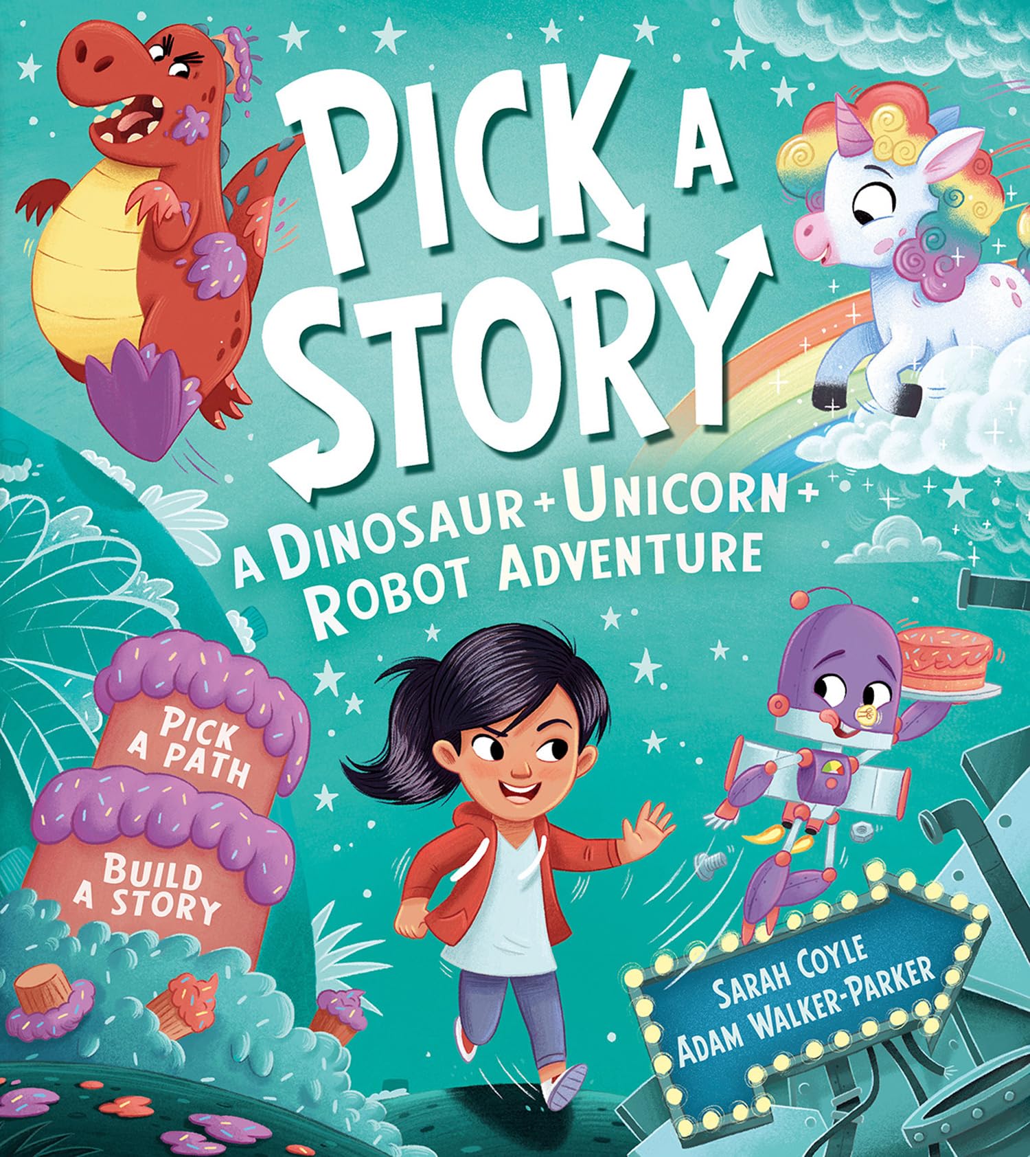 Pick A Story: A Dinosaur Unicorn Robot Adventure: A 78Card Deck & Guidebook