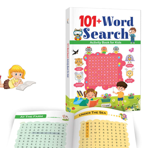 101+ Word Search Activity Book for Kids : BrainBoosting book for Smart Learning, brain games for kids, Early learning activity 