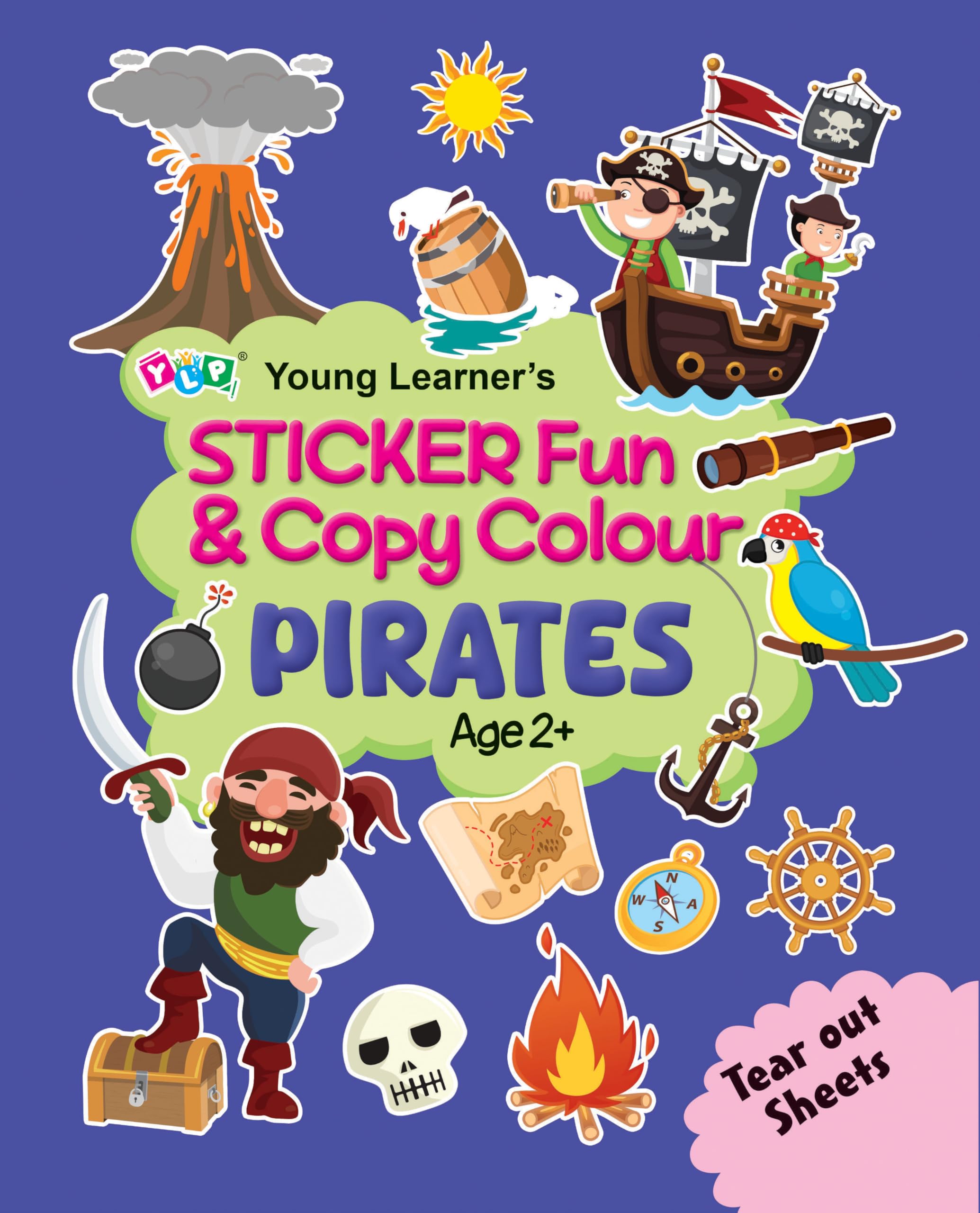 Sticker Fun & Copy Colour Pirates