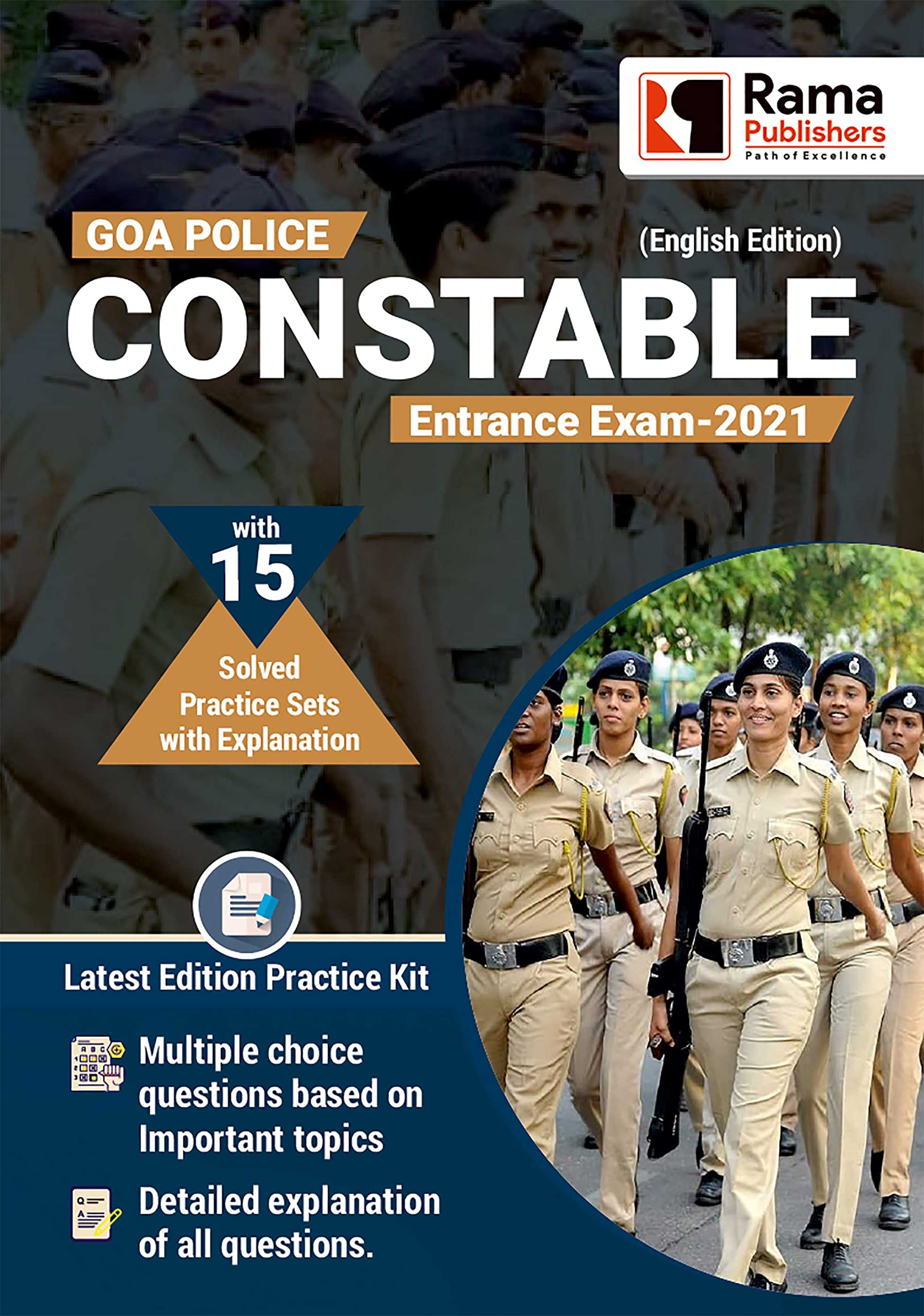 Goa Police Constable | 15 Practice Sets and Solved Papers Book for 2021 Exam with Latest Pattern and Detailed Explanation by Ram