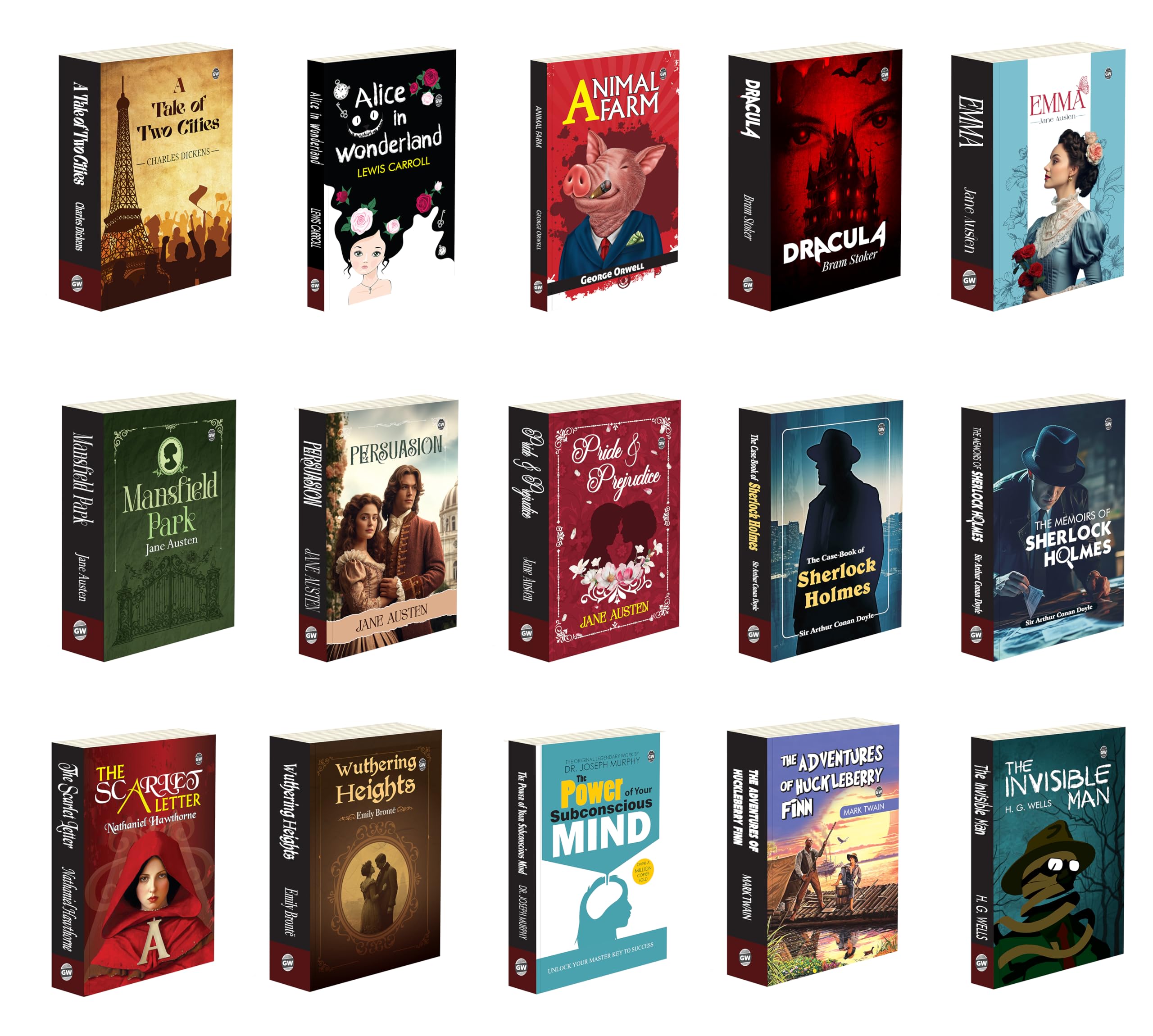 The Case Book of Sherlock Holmes, Animal Farm, Mansfield Park and more : Jane Austen Classics Collection, must read motivationa
