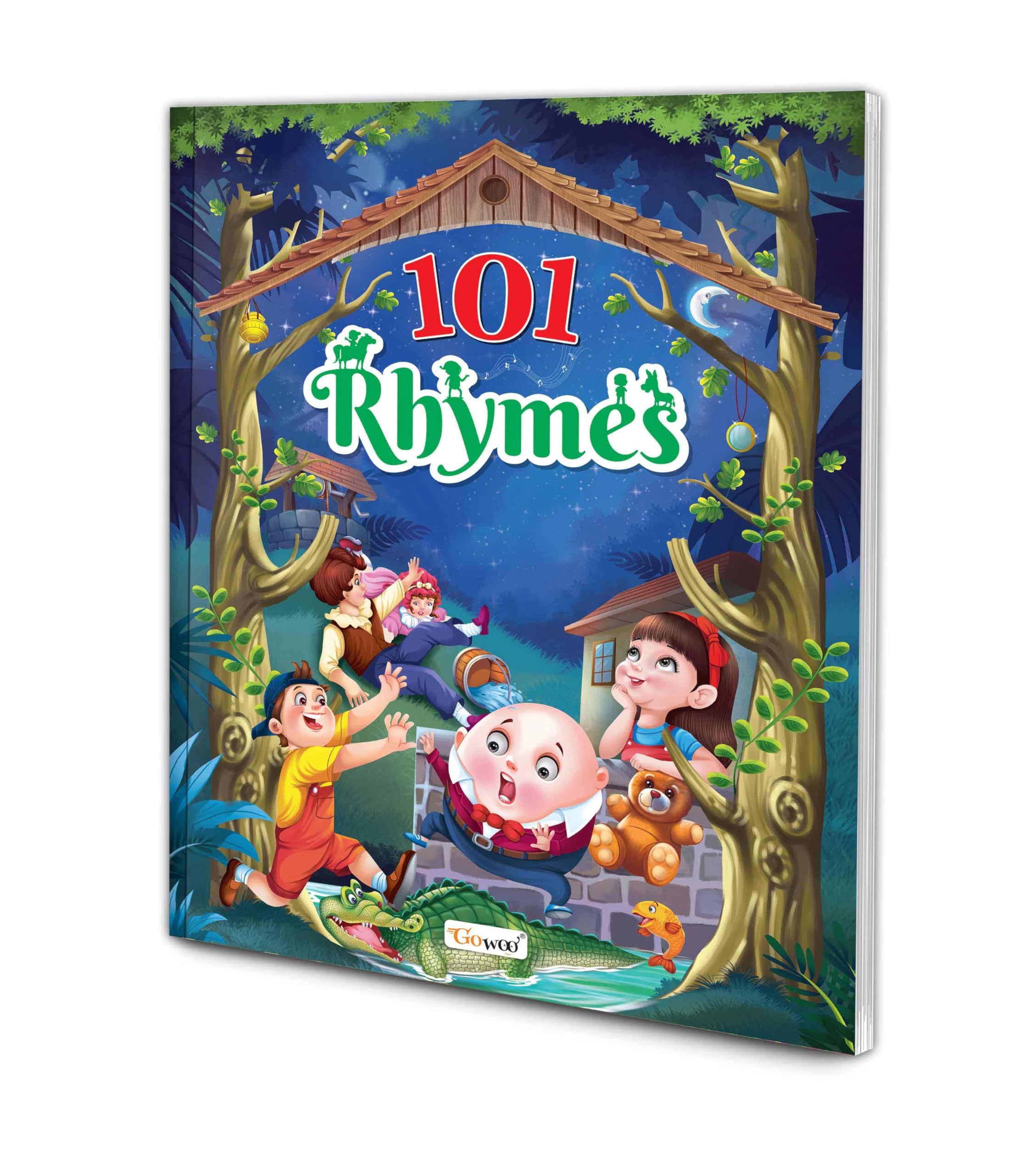 101 Rhymes Book for kids (Ages 312) (Paperback) : Educational book for kids, kids rhyming book, learning book for kids, Playful
