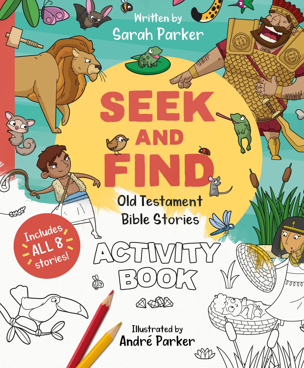 Seek and Find: Old Testament Activity Book: Discover All About Our Amazing God! (Christian Coloring and activity book to gift ki