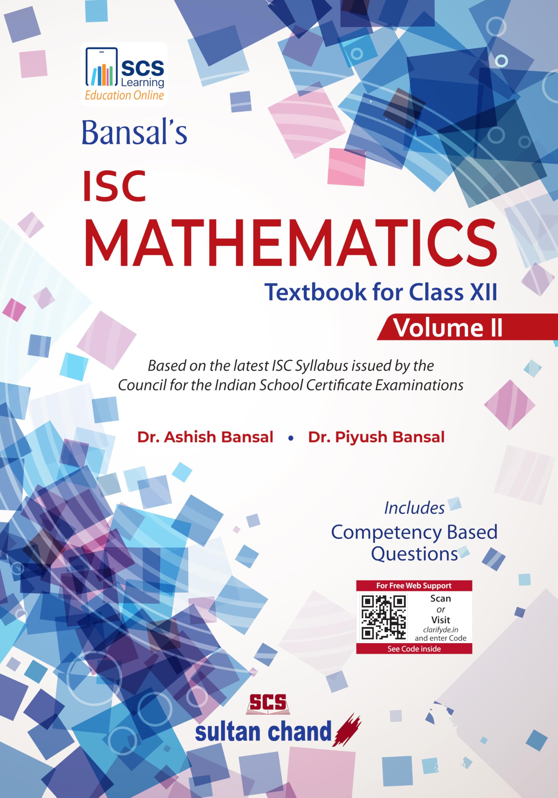 Bansals ISC Mathematics: Textbook for Class 12 (Vol. 2) (202627 Session)