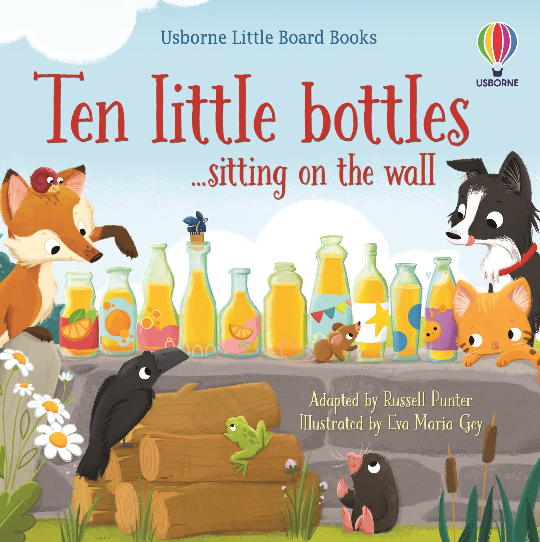 TEN LITTLE BOTLES SITTING ON THE WALL
