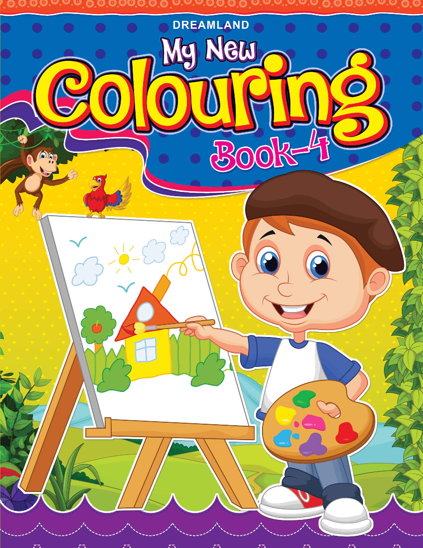 My New Colouring Book  4 | Fun Easy Colouring Book For Kids Ages 26 | Cute Whimsical Big Pictures With Colour Examples | Fun A