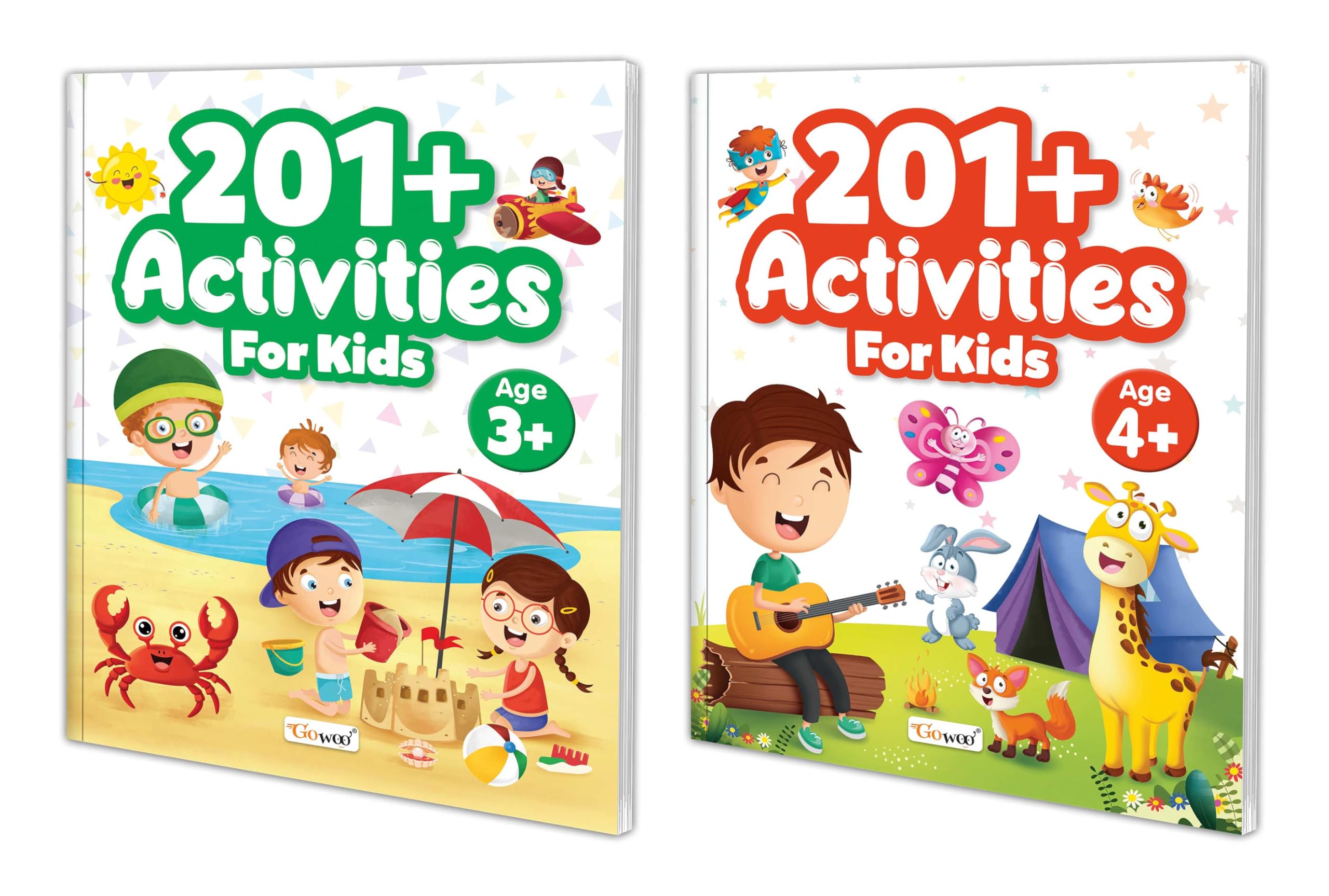 201+ Activities for Kids for Ages 3 and 4+: Kids activity learning book, Educational activity book for kids, Fun learning workbo