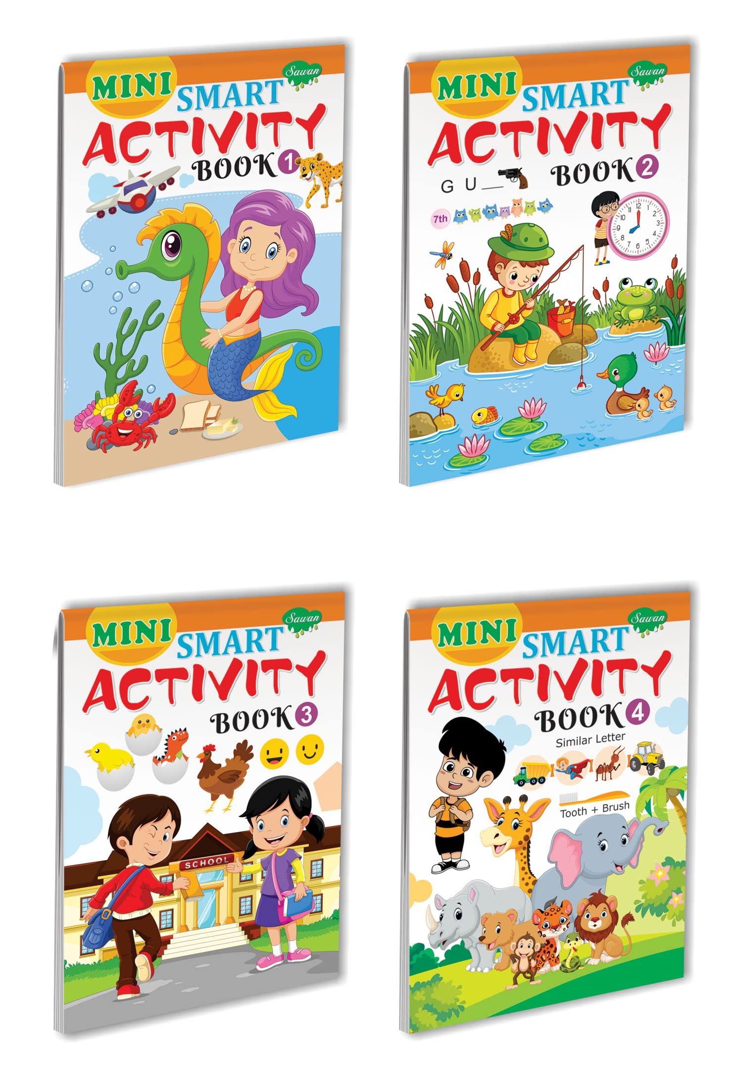 Mini Smart Activity 14, Collection Of 4 Books