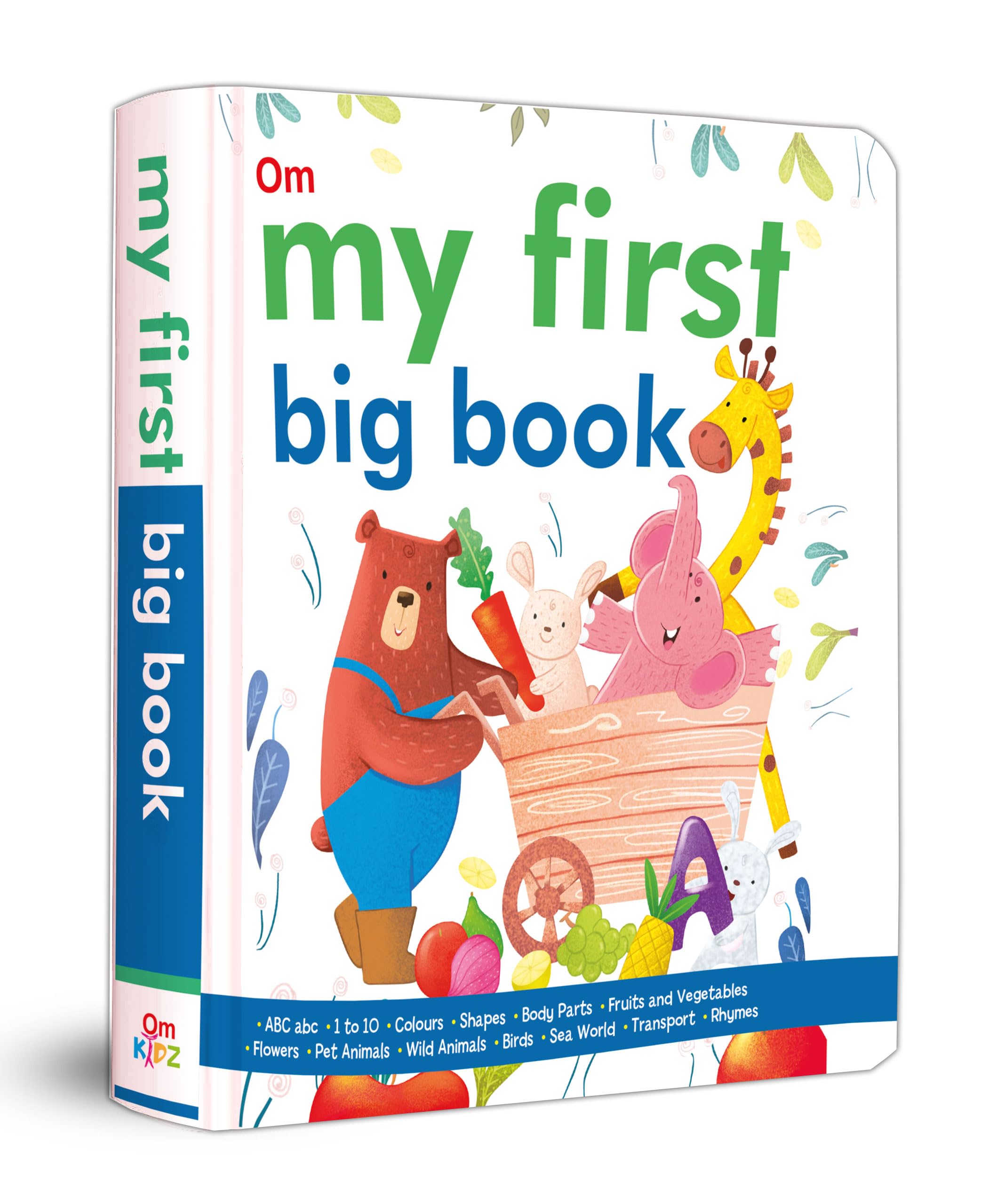 My First Book Big Book English Alphabets (ABC, abc) & Hindi Varnmala (, , ...), Numbers 1 to 10 & More | Fun with Animals, Body 