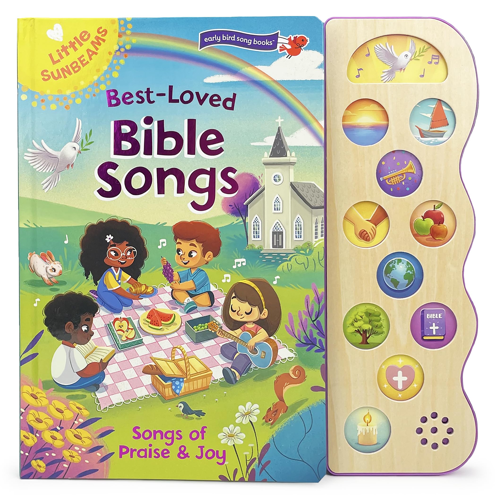 Best Loved Bible Songs  Childrens Board Book with SingAlong Tunes to Favorite Religious Melodies  Read and Sing with Songs of