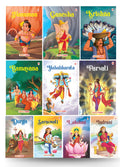 Story Books for kids  Gods and Goddesses (Set of 10 Books)  Mahabharata, Krishna, Hanuman, Ganesha, Ramayana, Parvati, Lakshmi